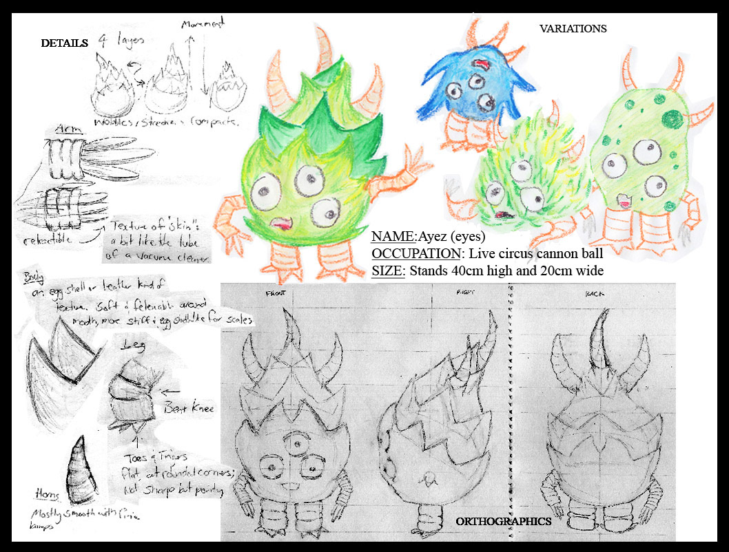 Pixar Style Monster - concept