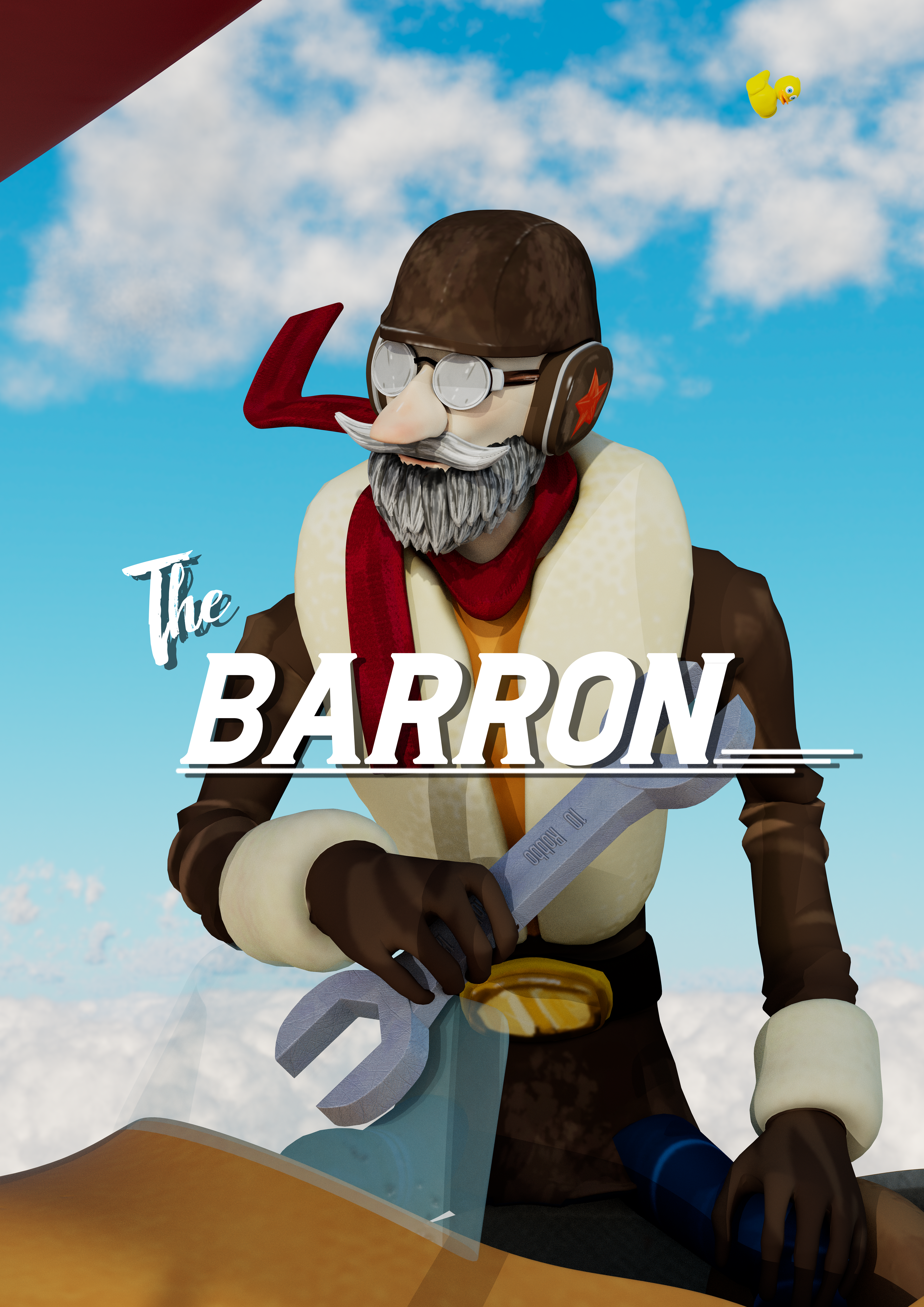 The Barron, 3D Render - Top Gun