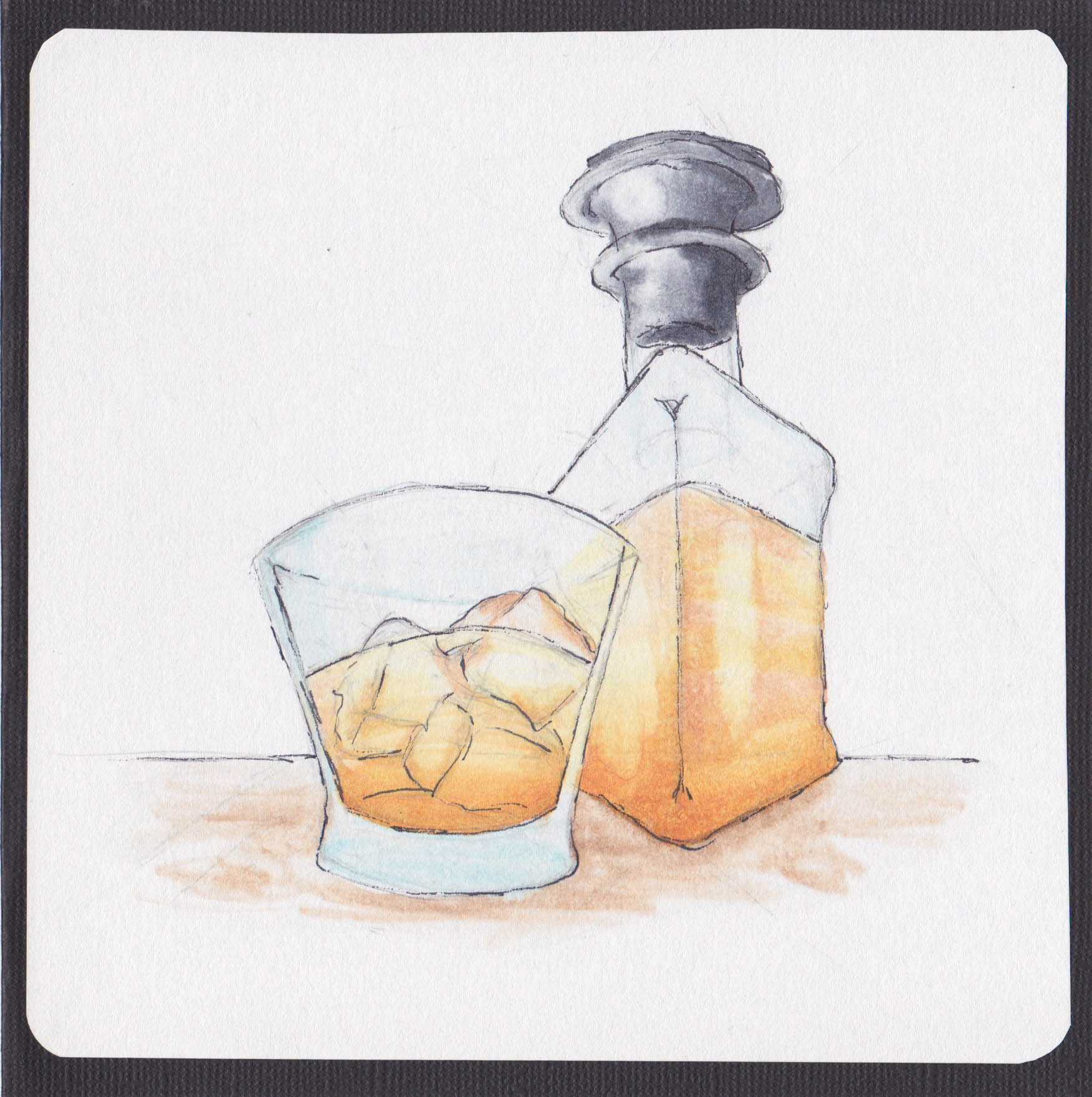 Scotch watercolour card