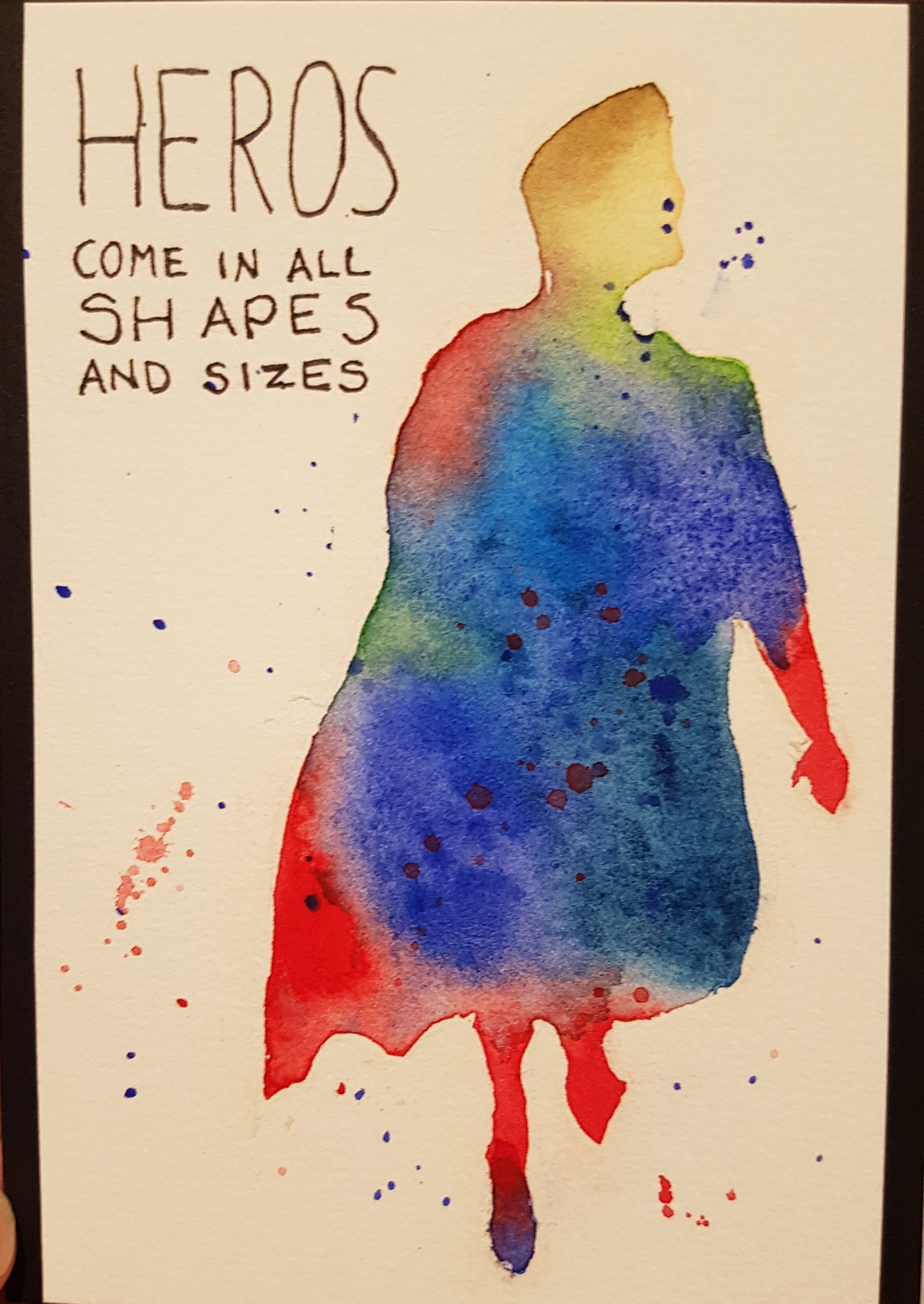 Father's Day watercolor card