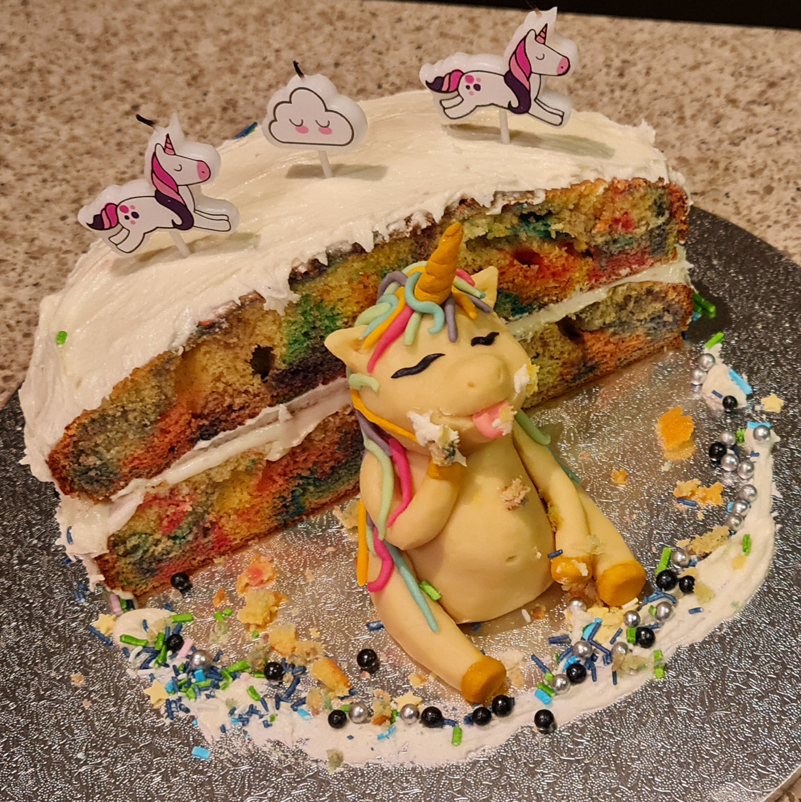 Hand Modelled Chocolate Unicorn