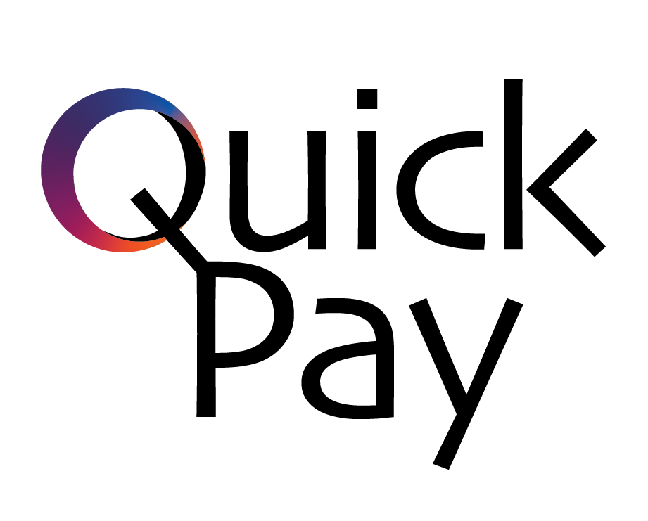 Alt logo for Quickly with ring embedded into the logo text