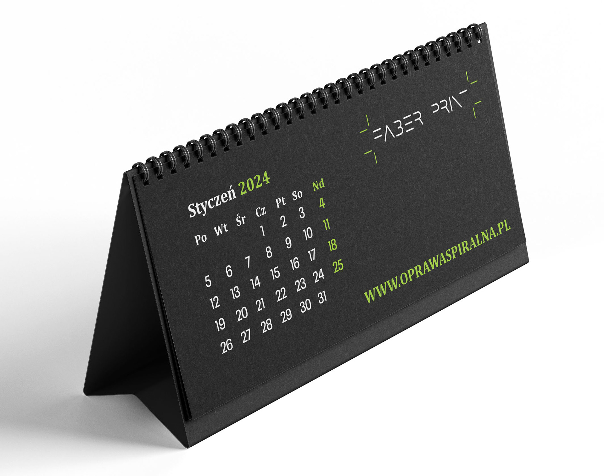 kalendarz biurkowy "piramidka"