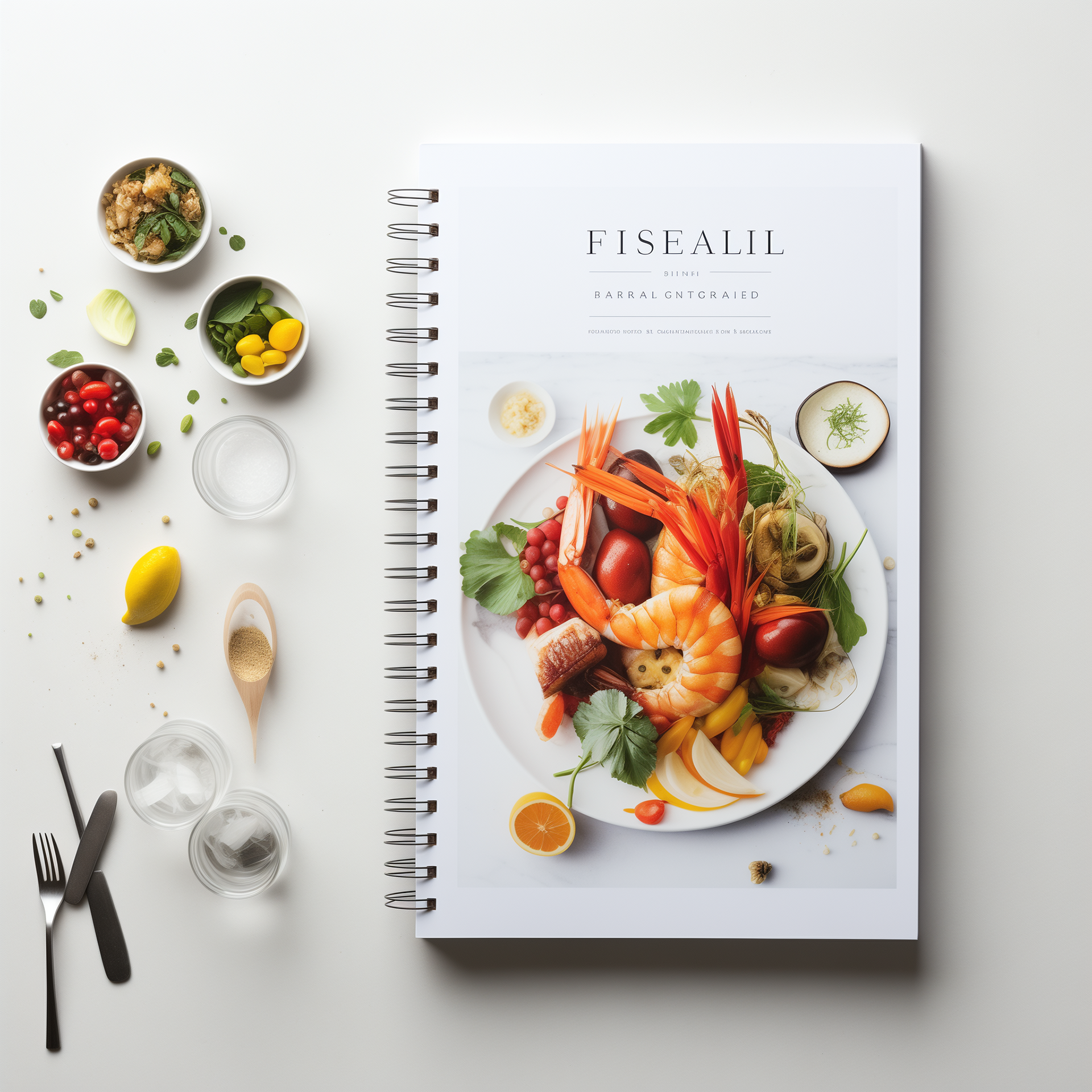 książka kucharska 20x32cm, spirala metalowa