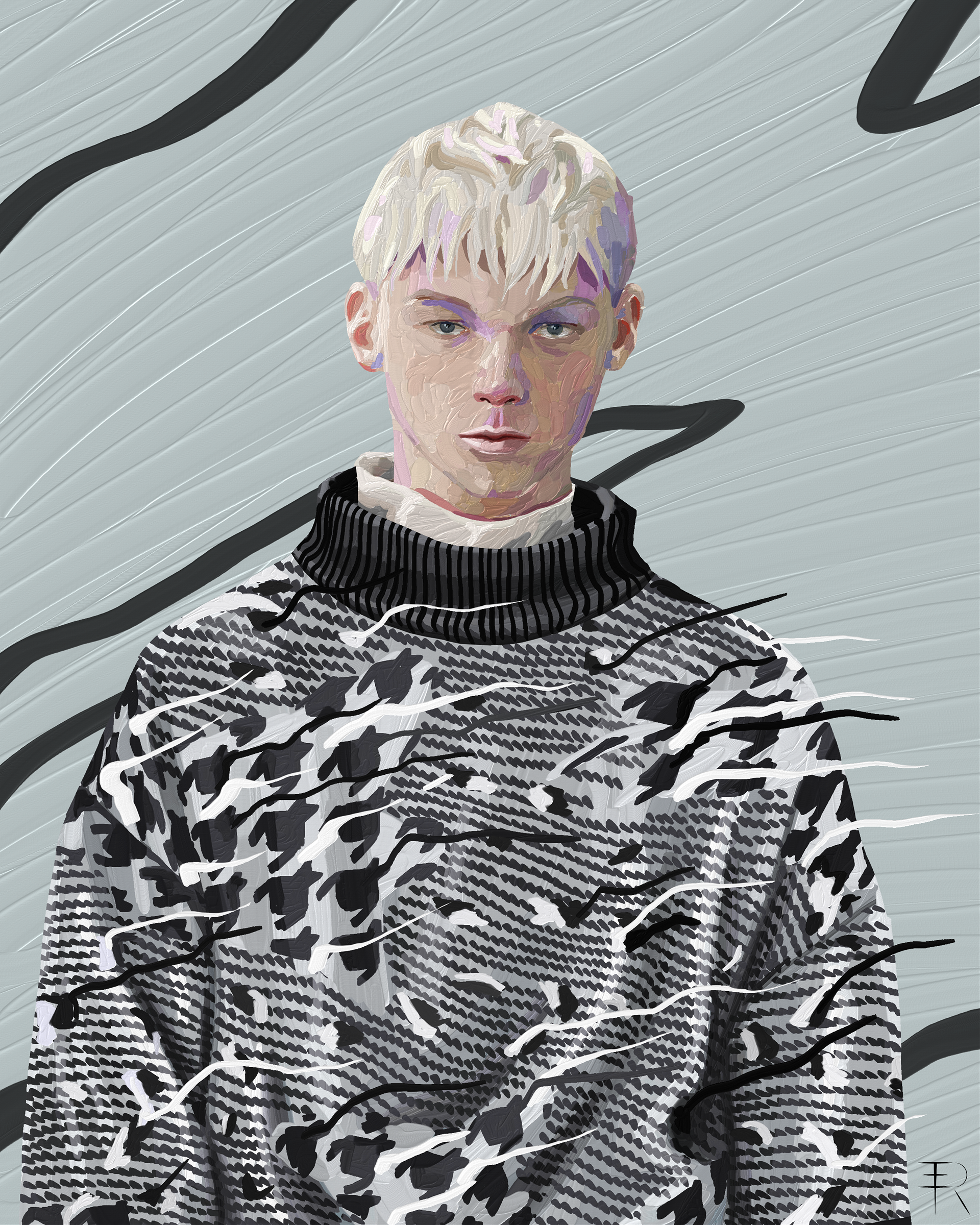Zegna FW21 - Digital Oil Paint