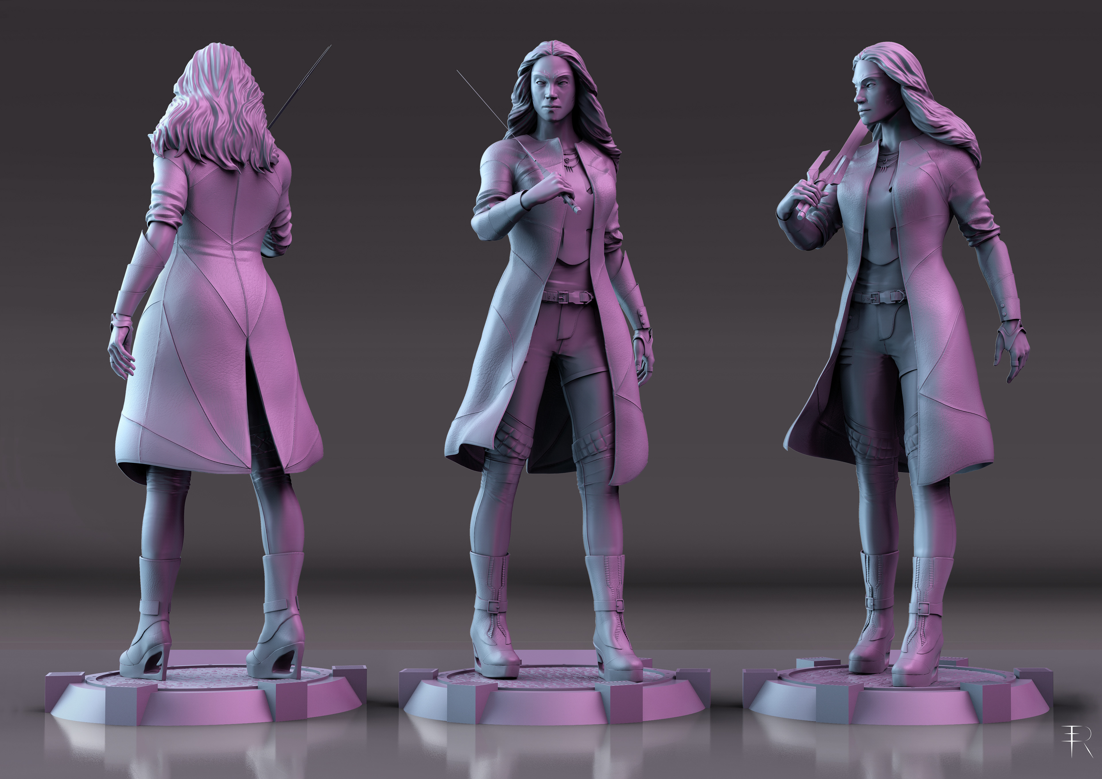 Gamora (Character Design and 3D Sculpt))