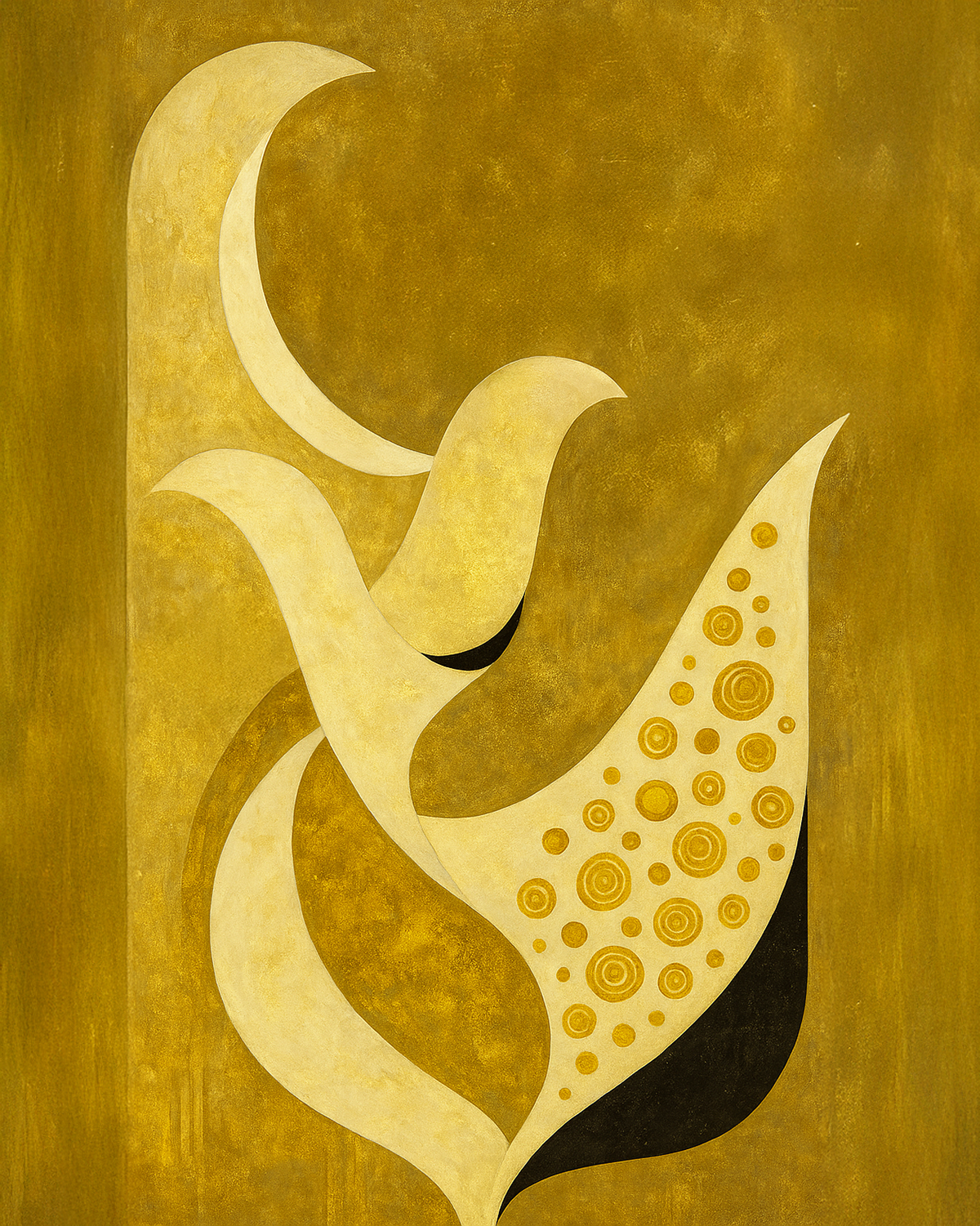 Rahul Mishra Fall 25 Couture - The Form of Fashion’s Echo - Series of abstract expressionism AI Illustrations that translate the essence of fashion shows into shape, space, gesture and colour, capturing what the collection and show’s atmosphere feel like.