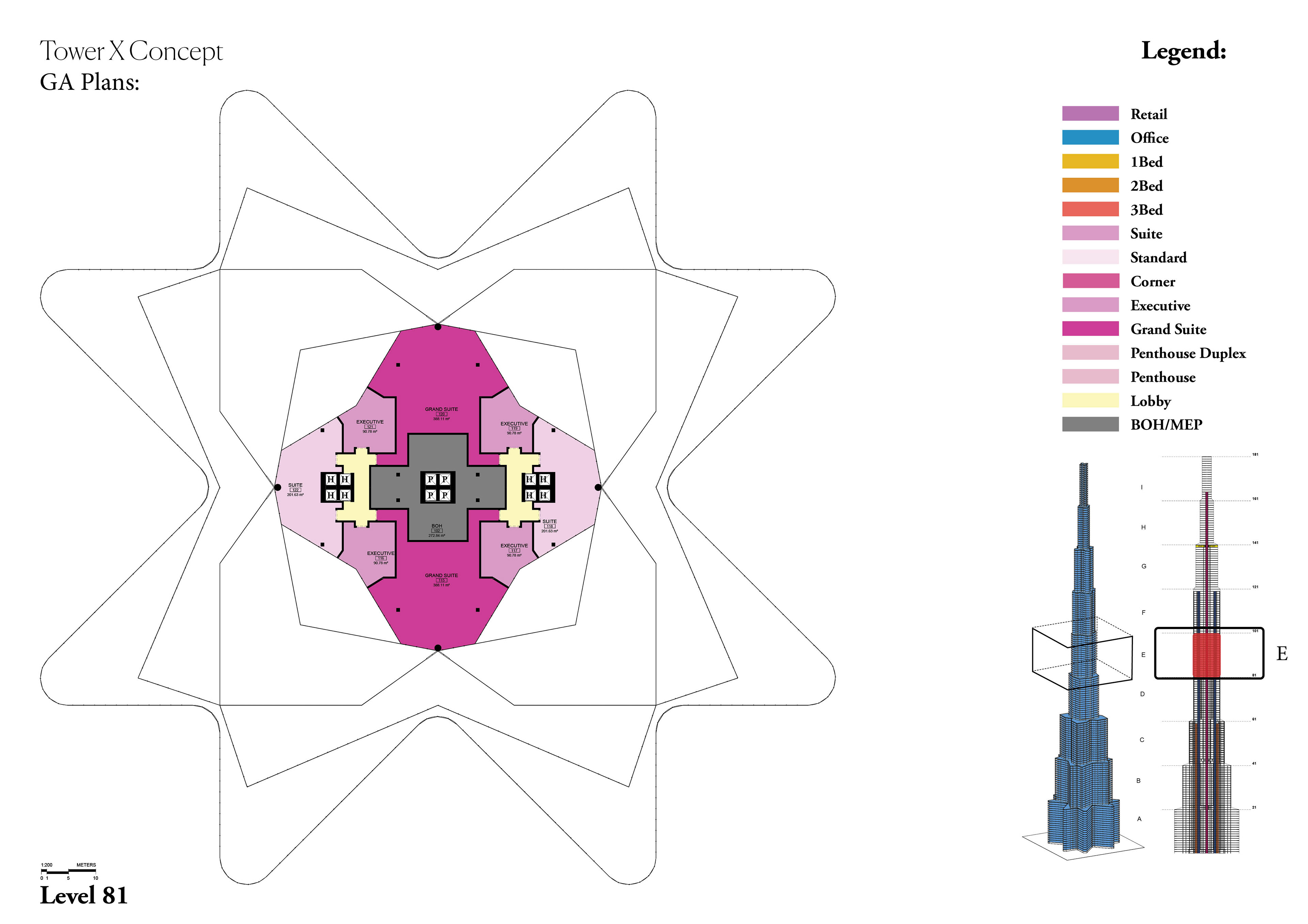 Tower X - Suite Levels