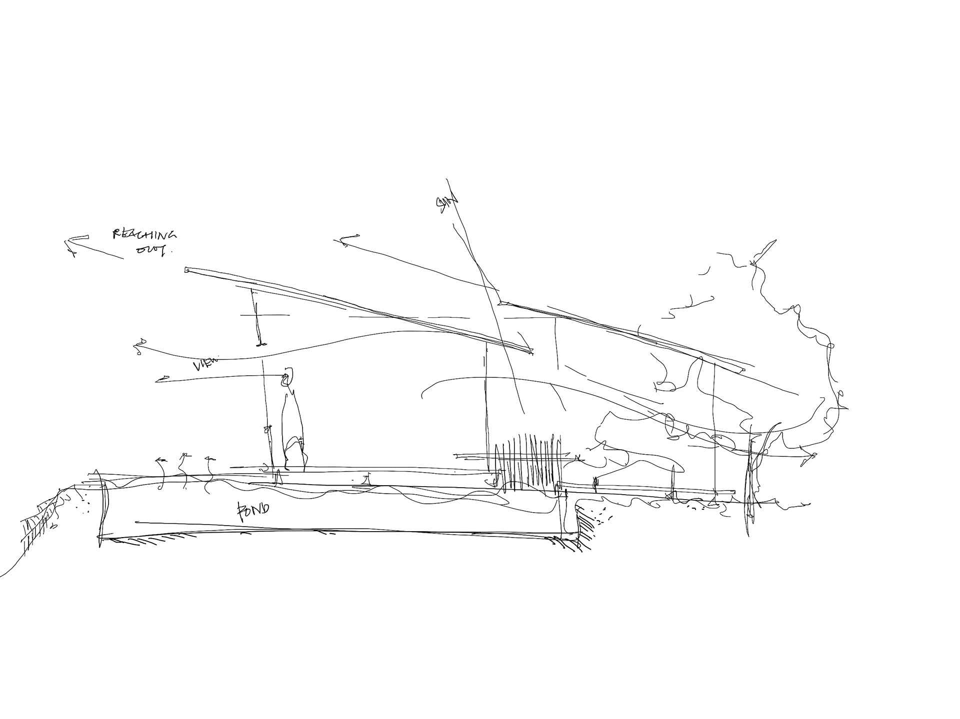 Sketch - Section of Villa