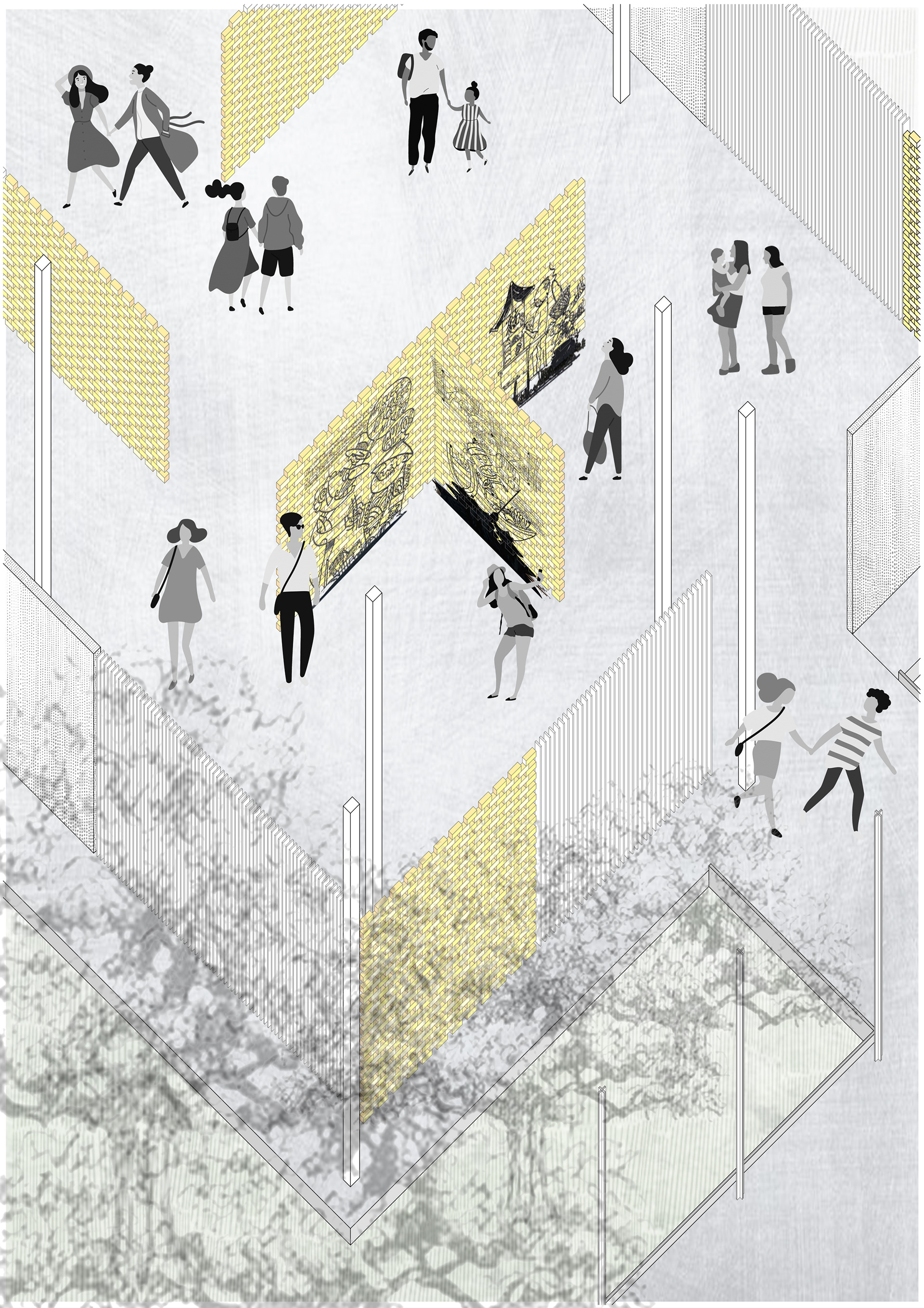 Axonometric of Galleria