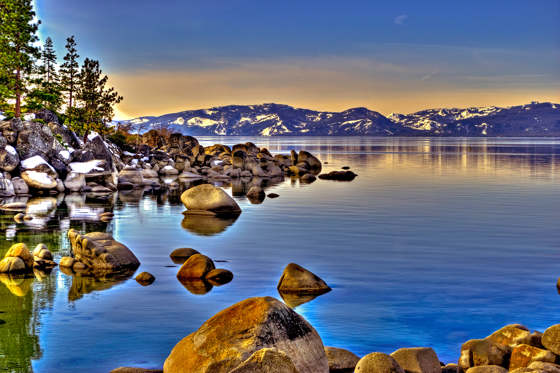 Sand harbor Sun Washed Shoreline
