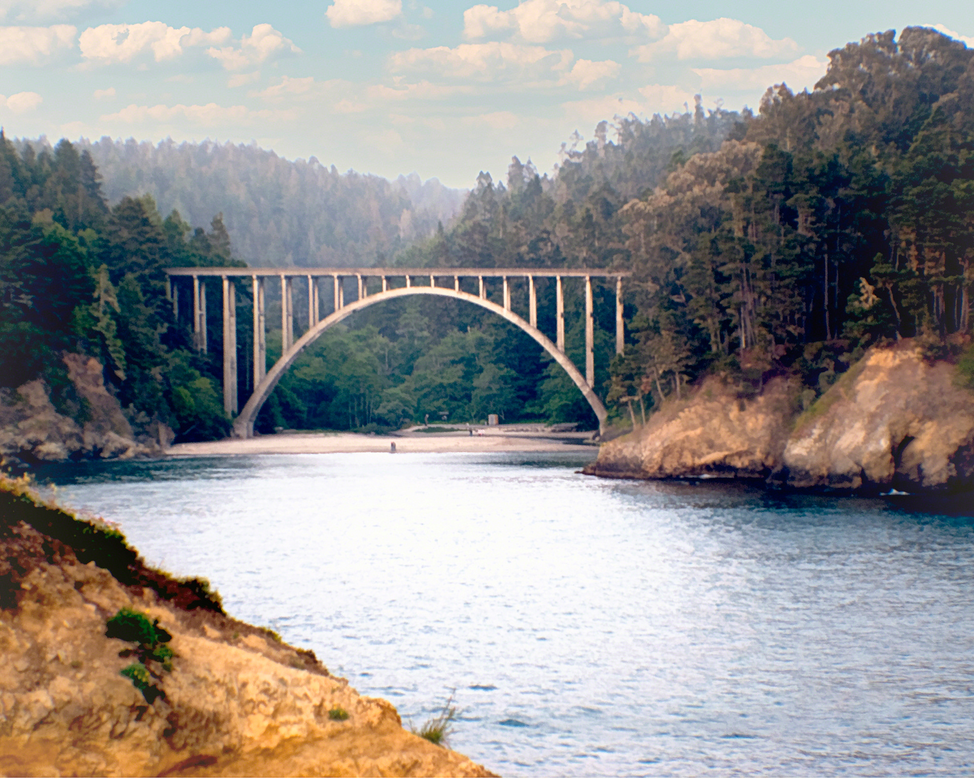 Arch Bridge In Mendocino