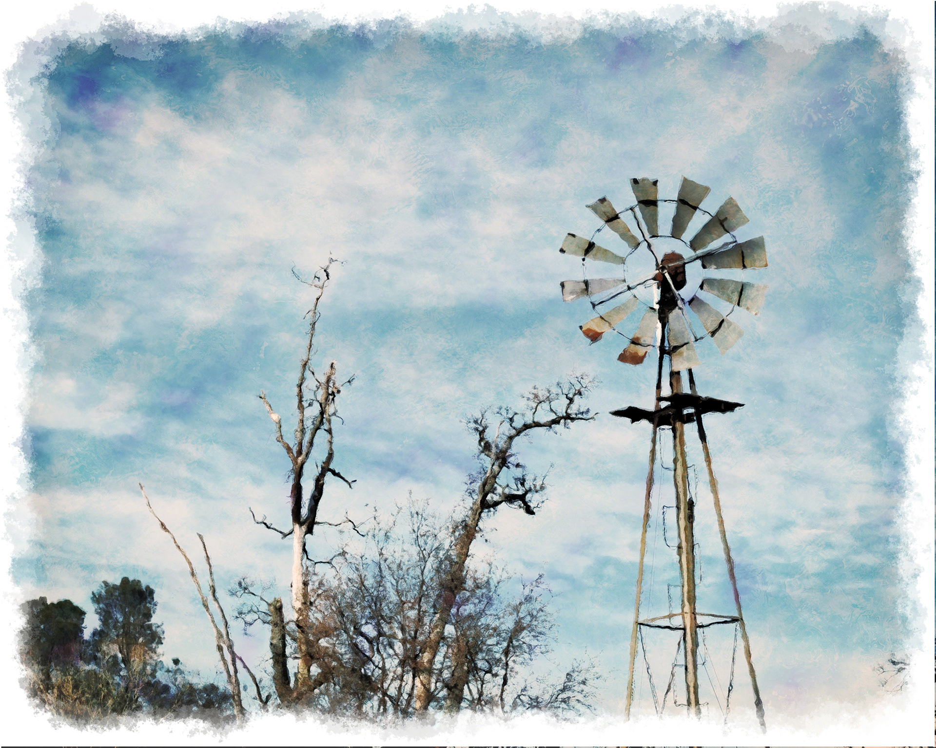 Old West Windmill