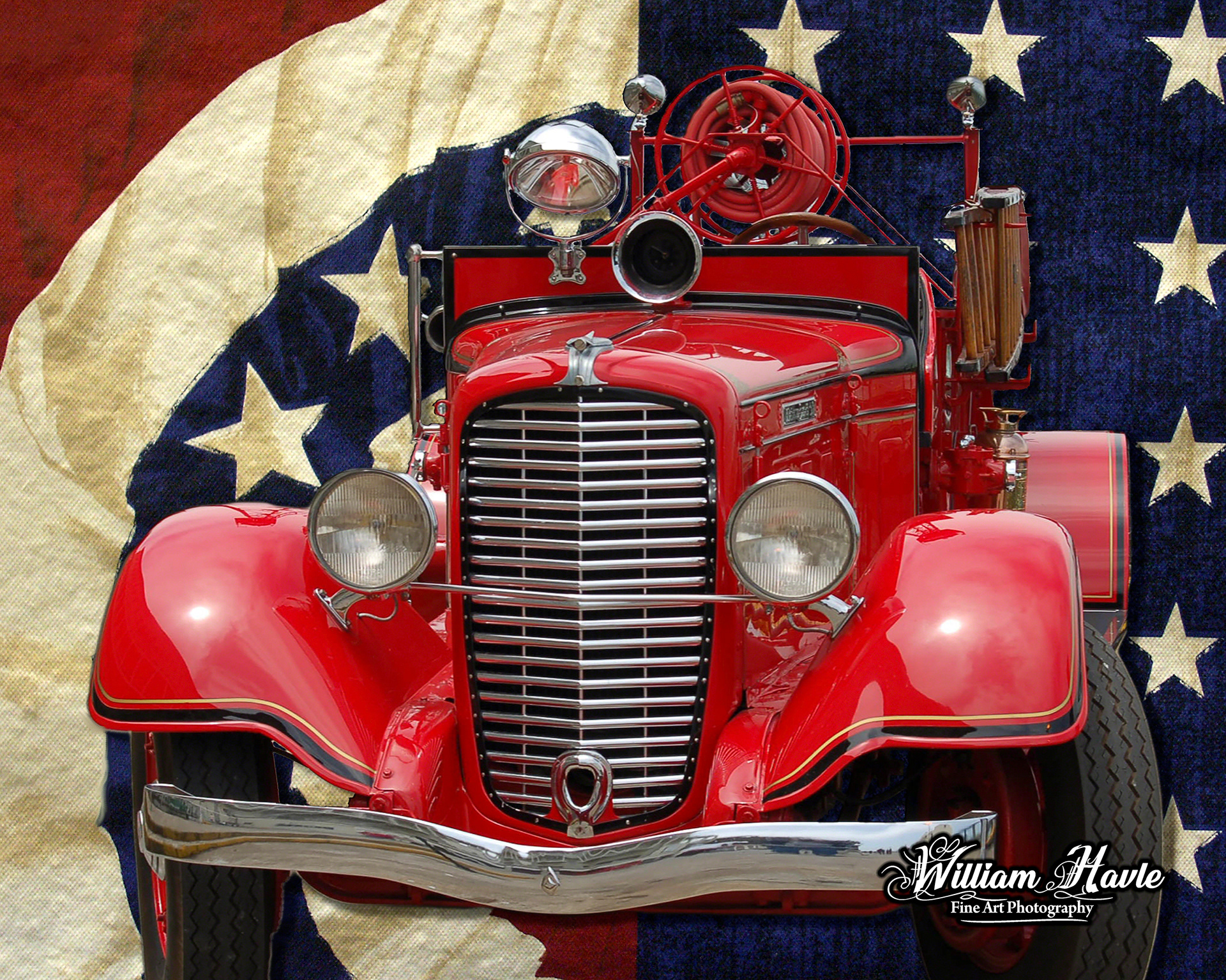 Patriotic Firetruck