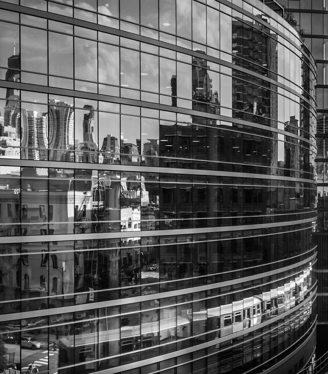 Chicago "L" Train Reflections