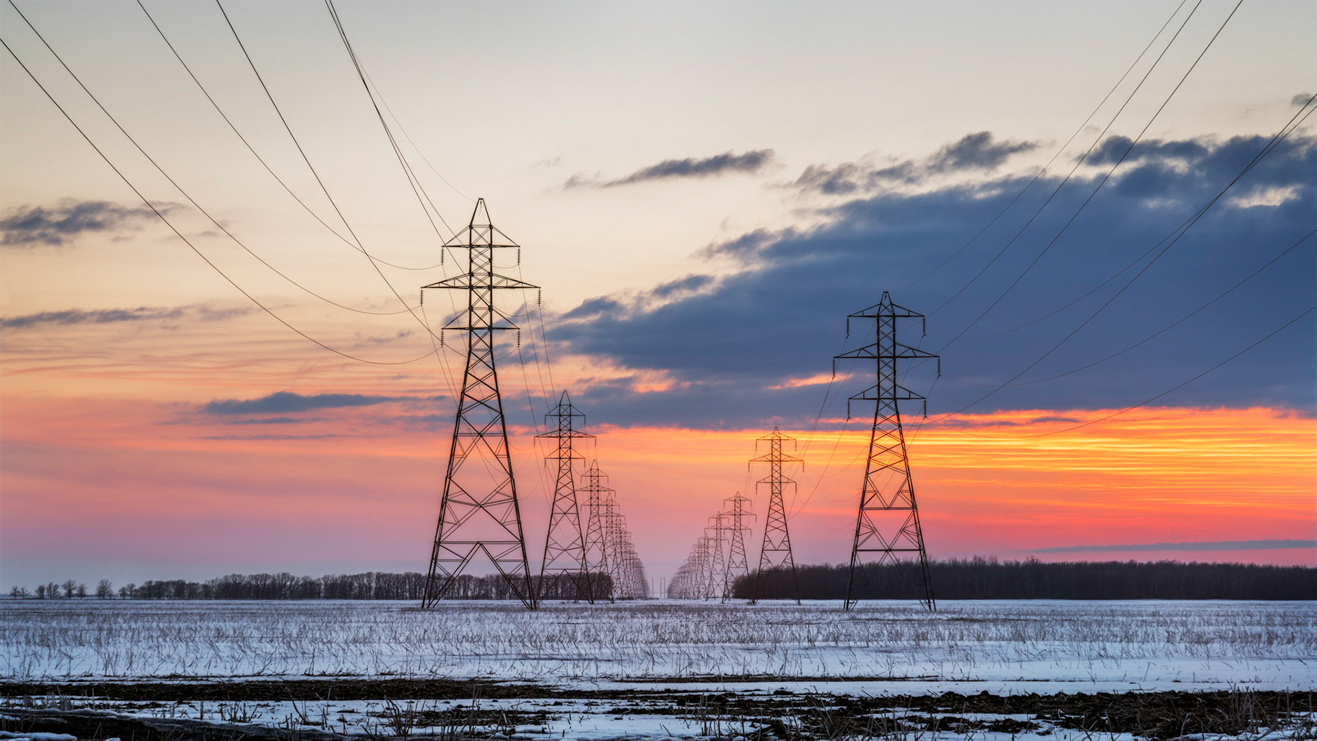 Power Lines - Sunset