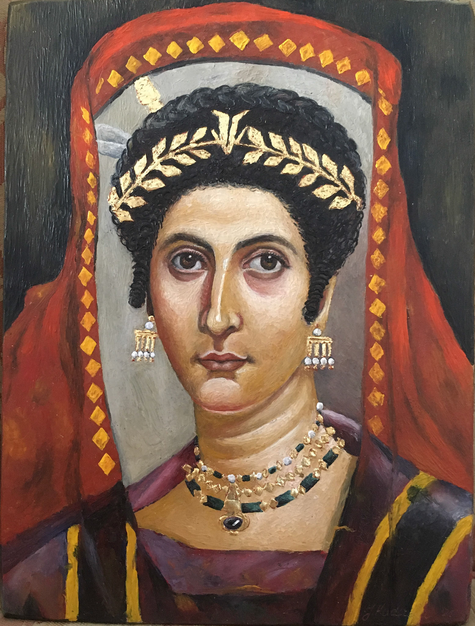 Copy of "Isidora" (130-161 A.D ), 18x24x1cm