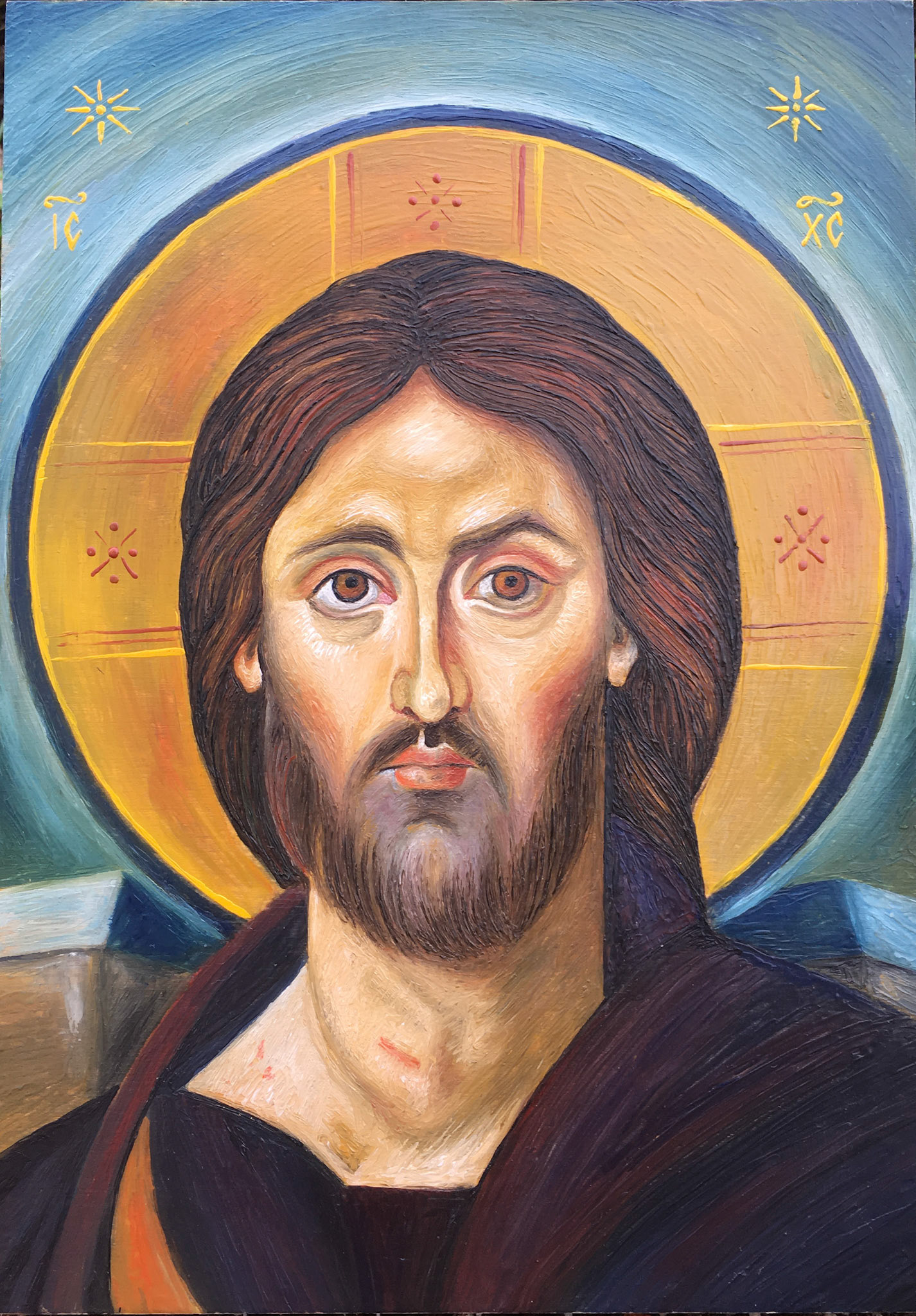 Jesus Christ,detail of a Synai Icon, 17x24x2cm