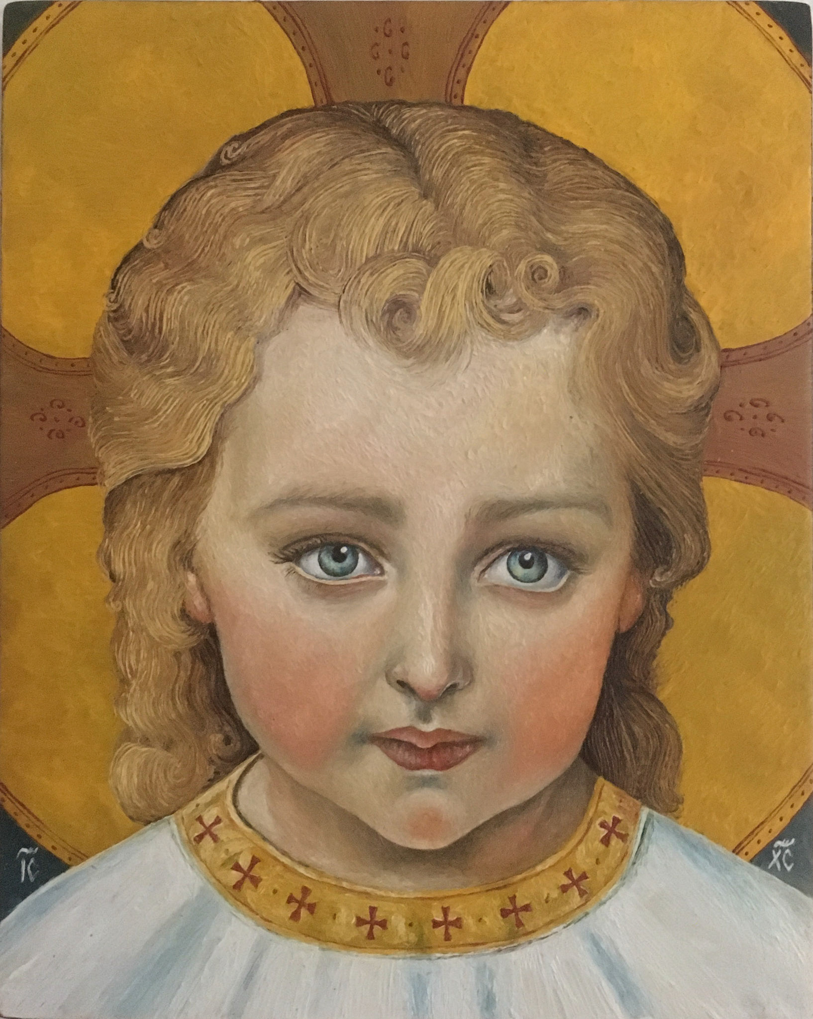 Copy of Jesus Emmanuel,detail, 20x25x1,5cm