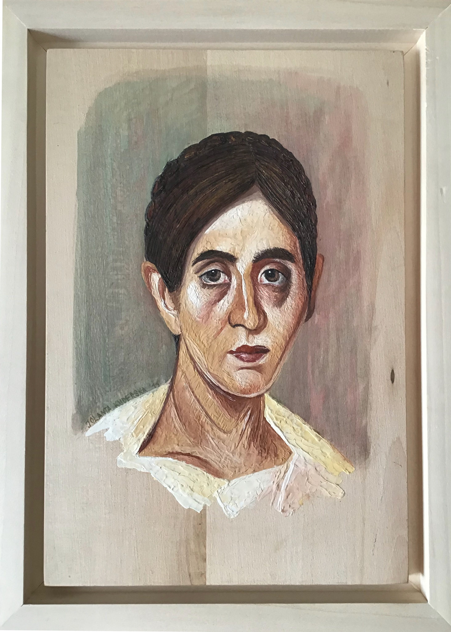 Copy of a "Jewish Woman" ( 117-138 A.D ), mixed media-hot encautic and egg tempera, 29.5x40x3.5cm