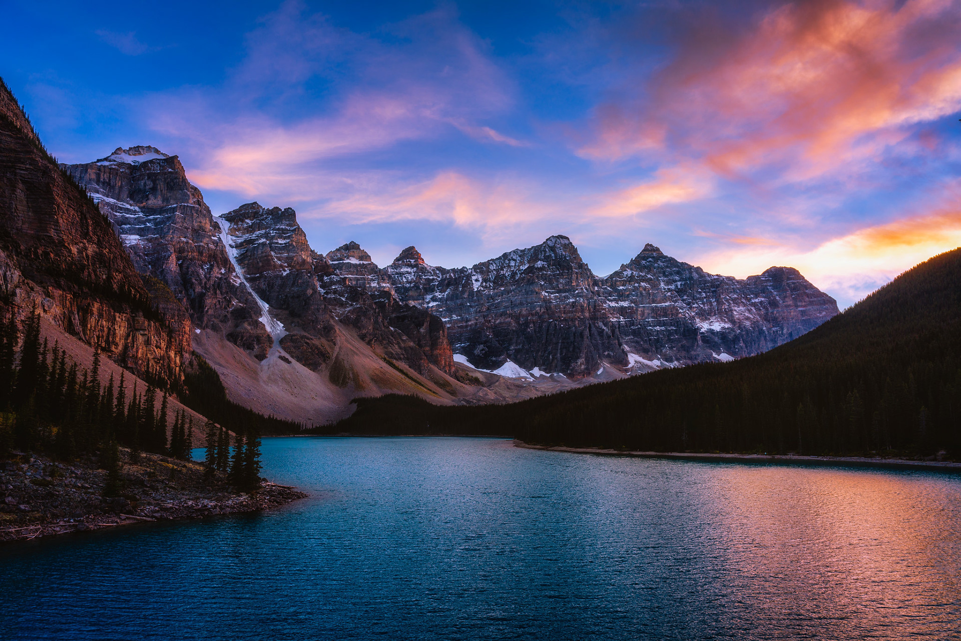Moraine Sunset
