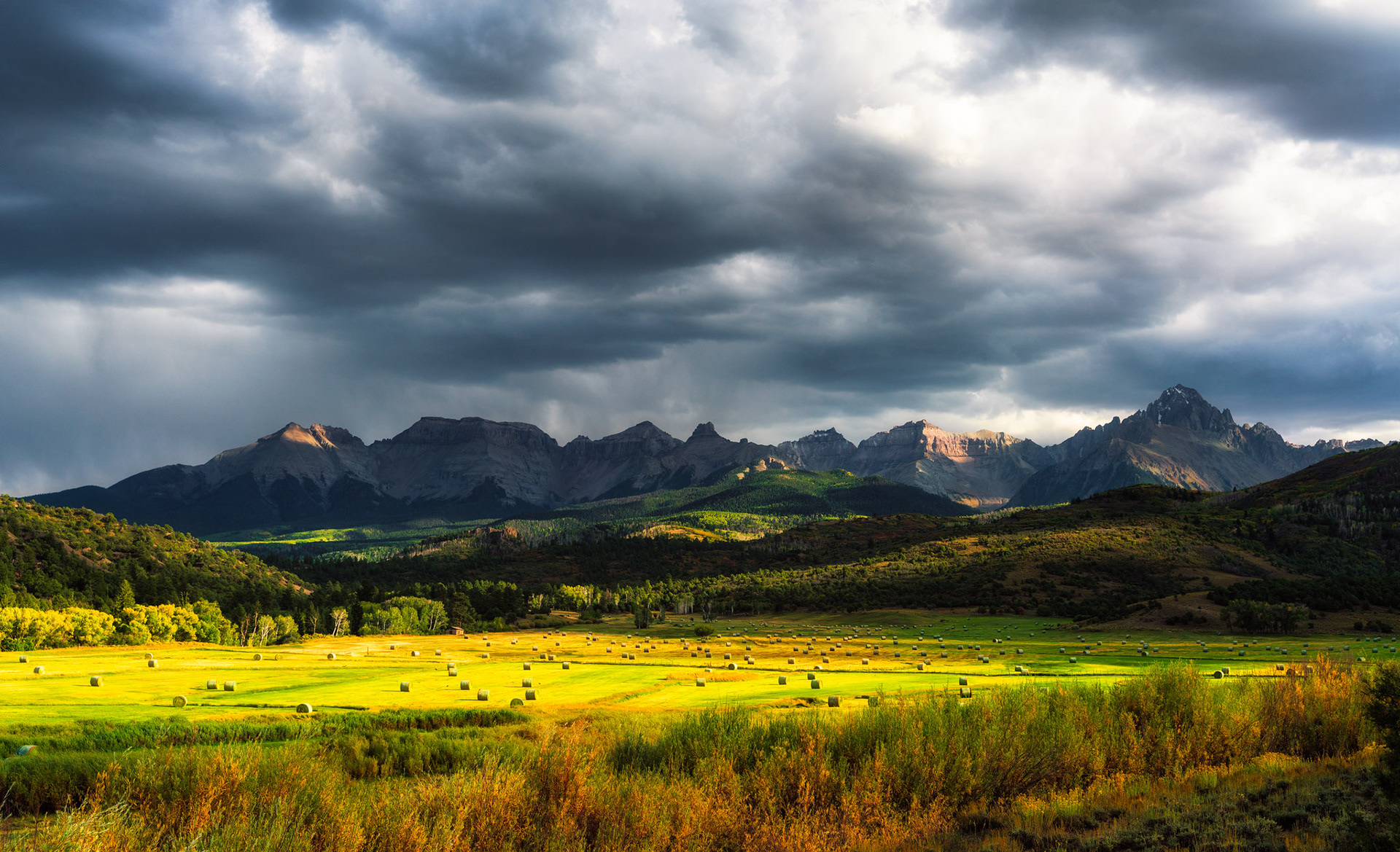 Haybales StormLight