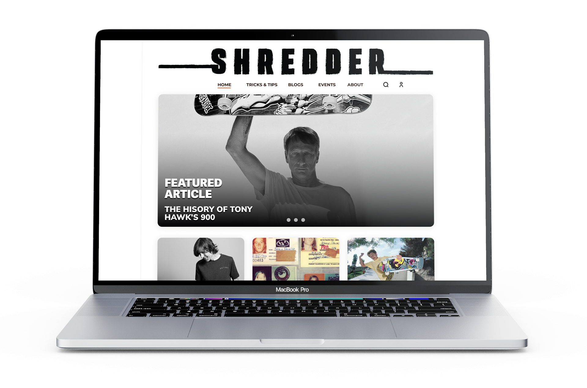 Web Homepage View
