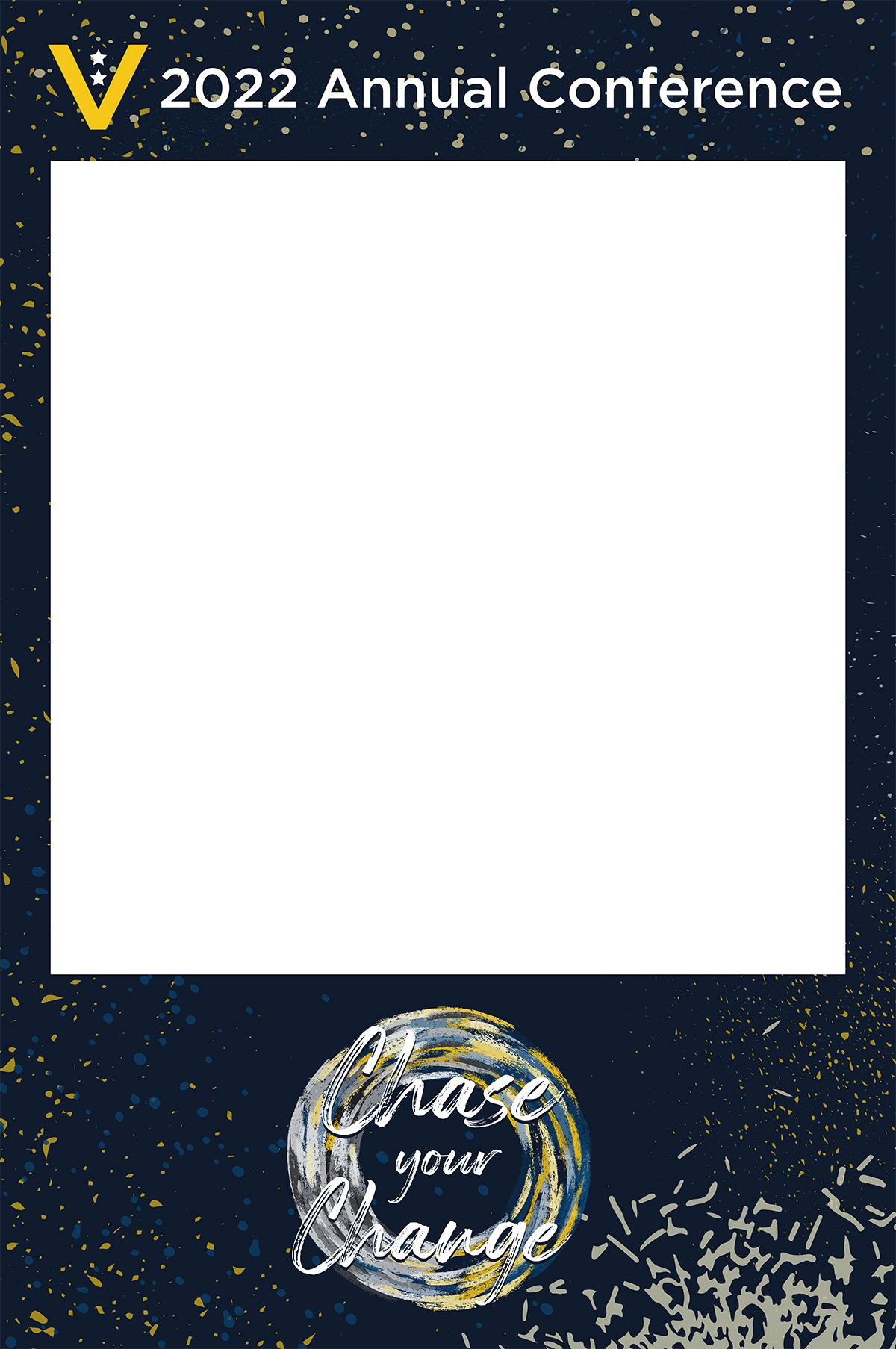 Large format social media frame for photos