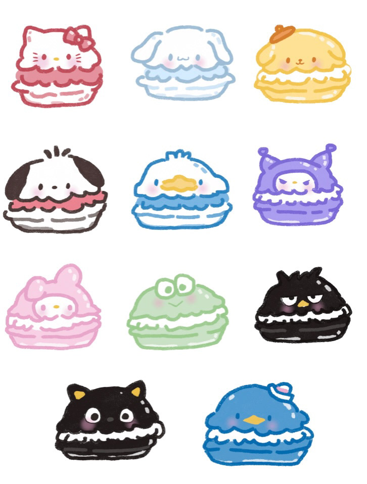 sanrio macaroons FL2024