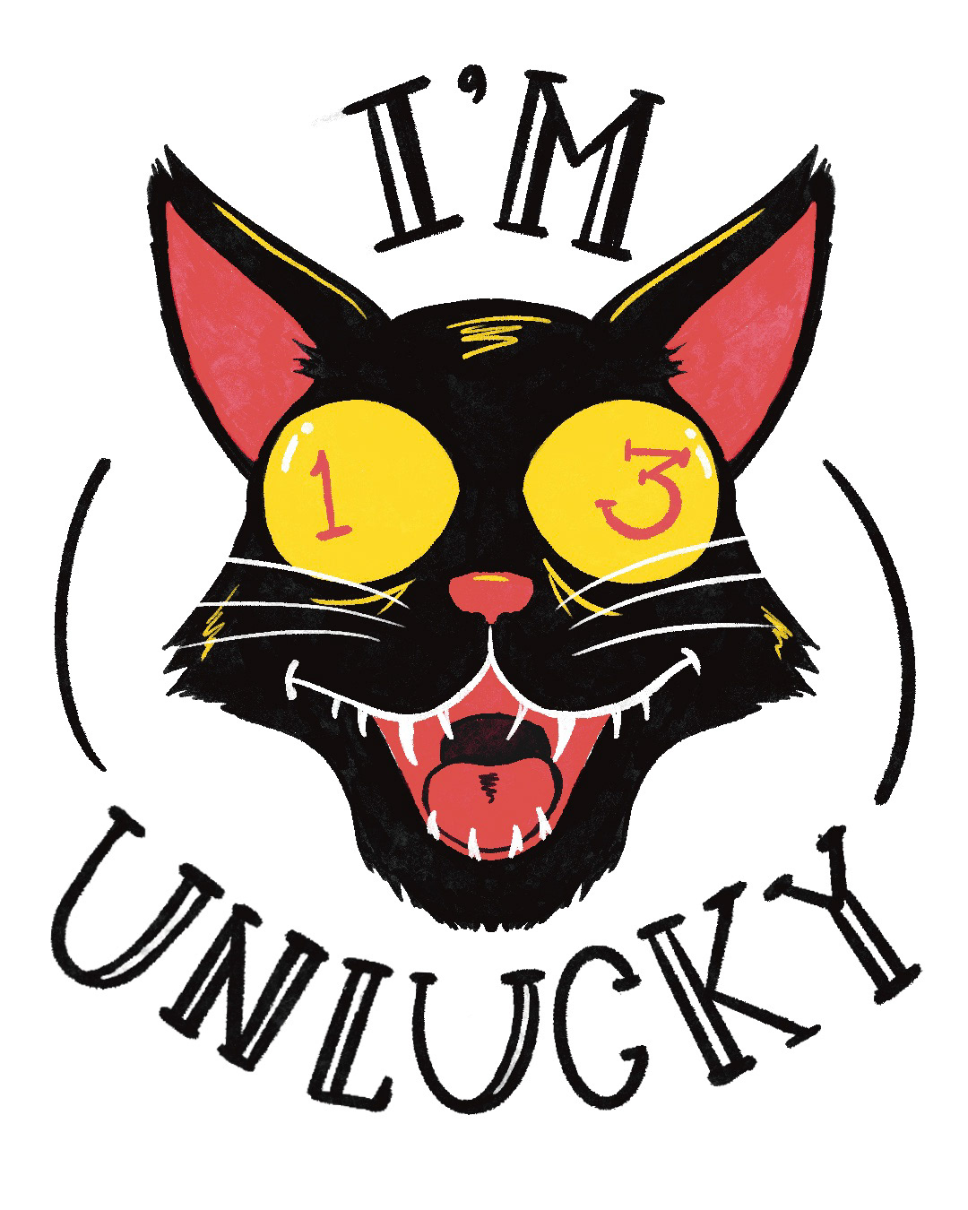 Im unlucky american traditional tattoo by austin taylor graphic designer of wasted inc