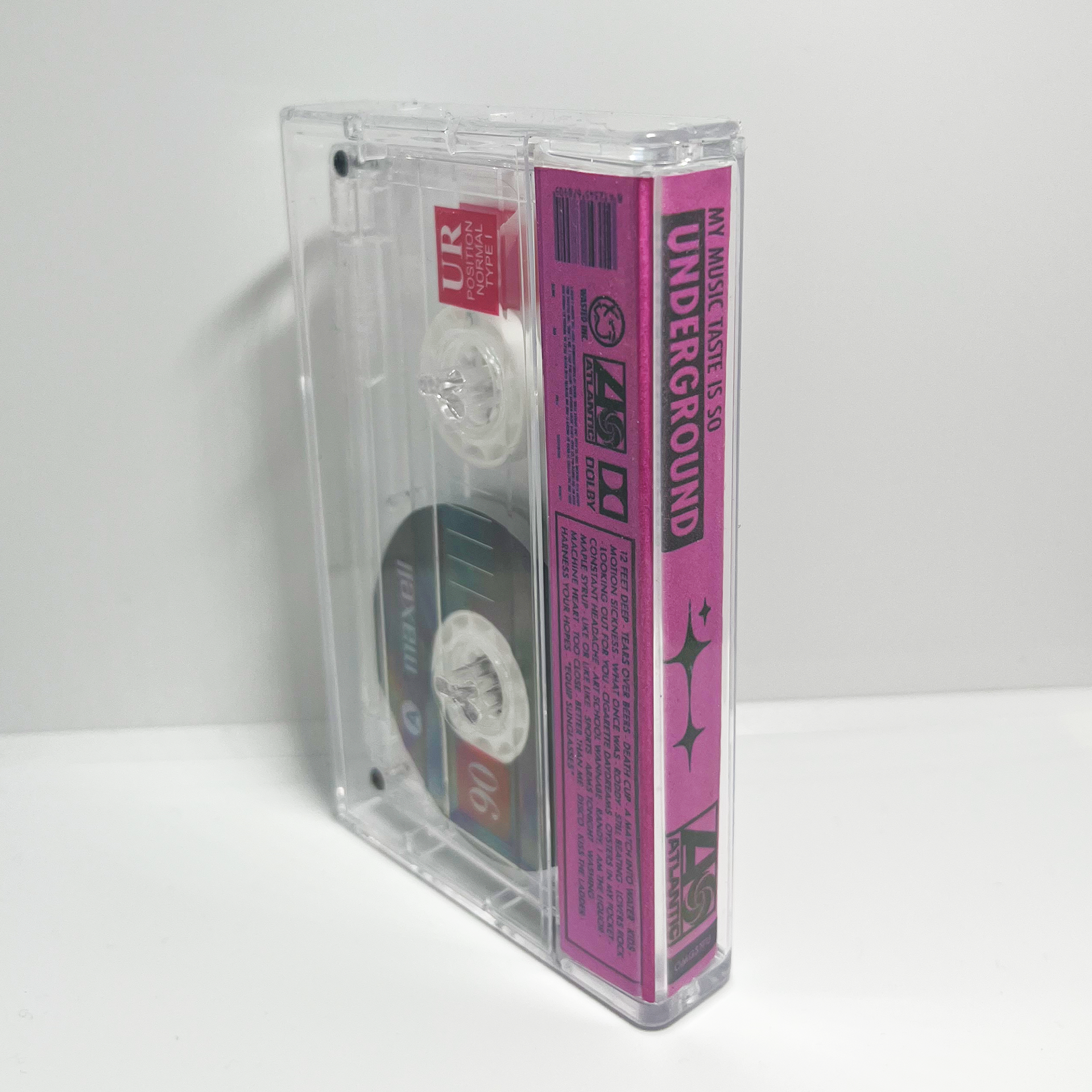 my music taste is so underground cassette tape graphic design austin taylor wasted inc.