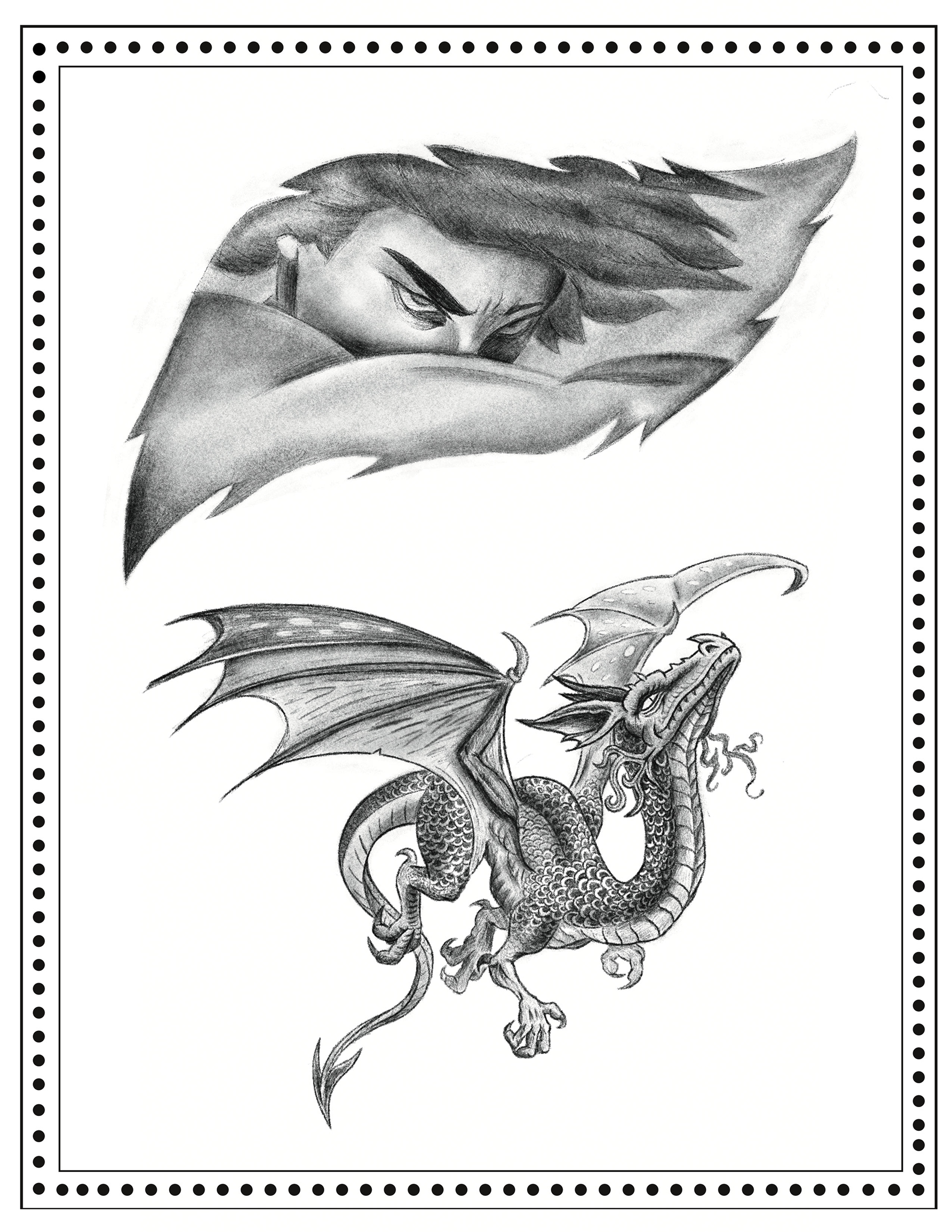 black and grey tattoo flash by austin taylor artist, graphic designer, illustrator of wasted inc