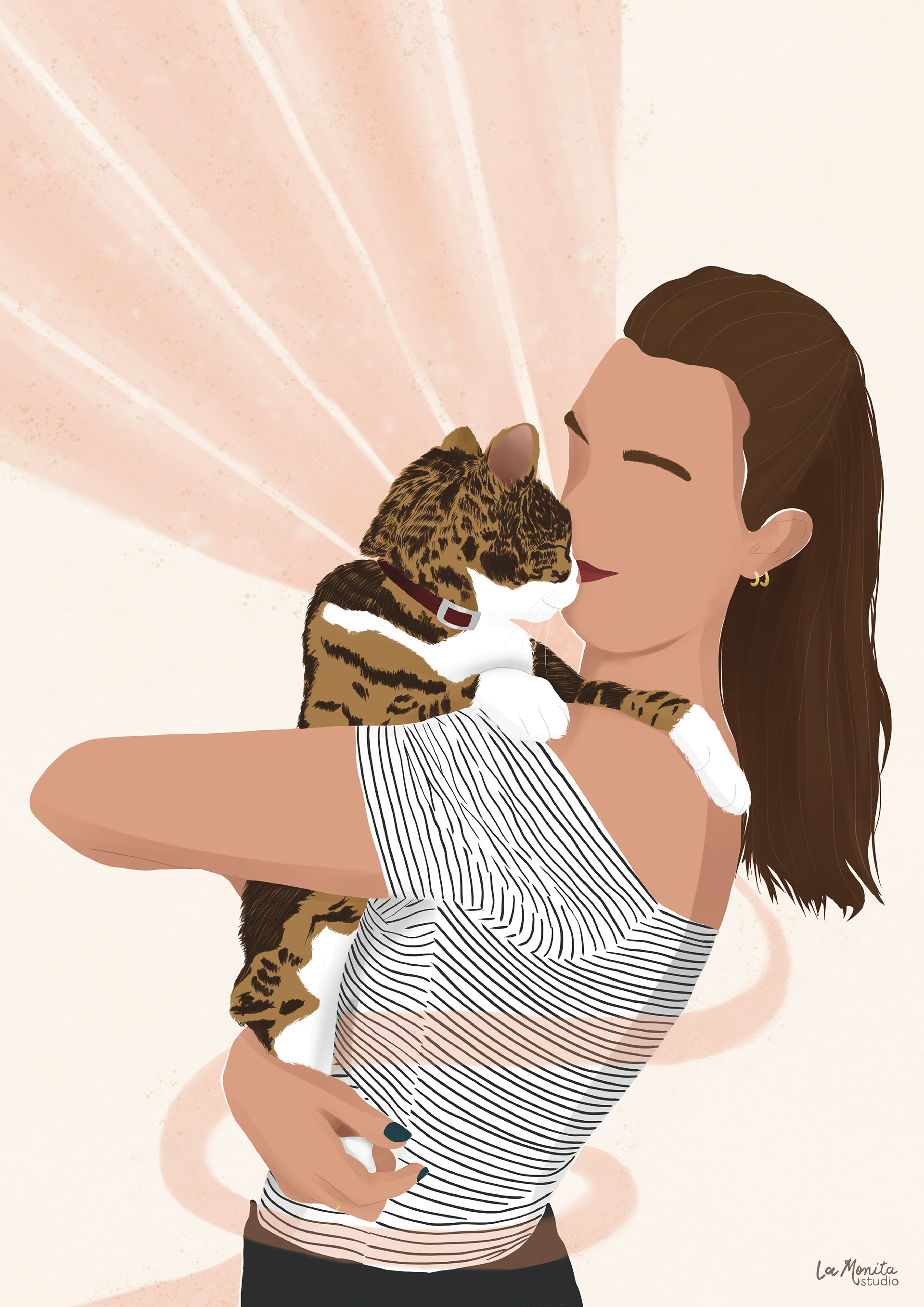 Portrait avec animaux - À partir d'une photo