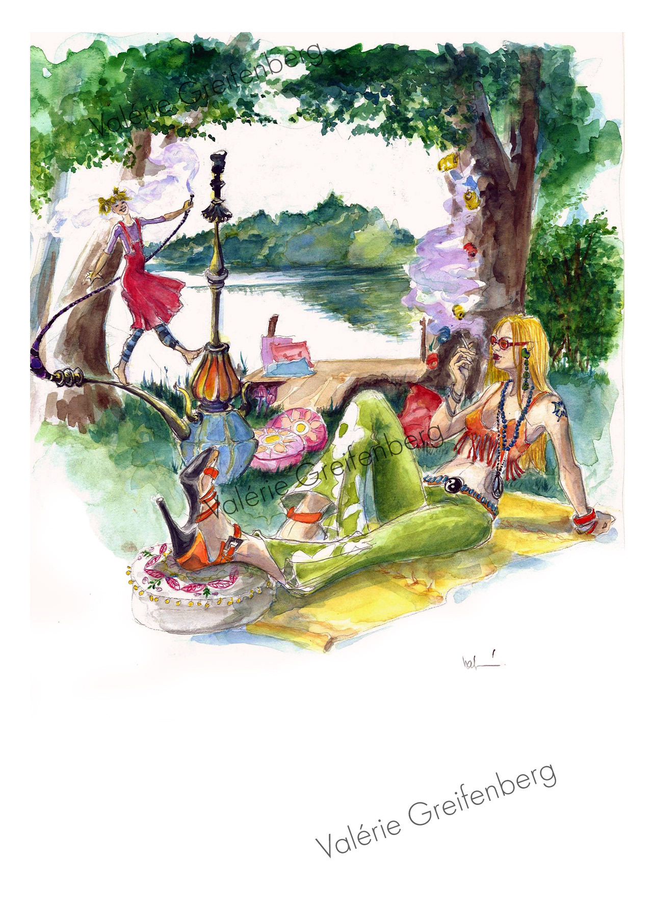 Alice and the caterpillar