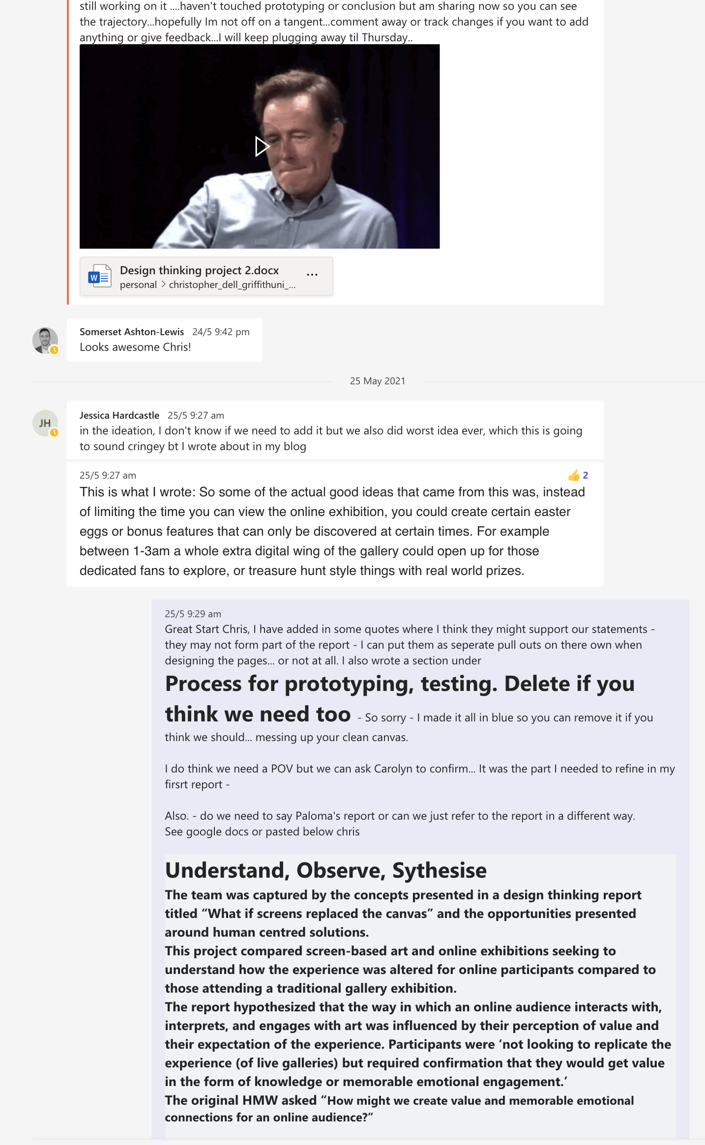 Looking at content in more detail