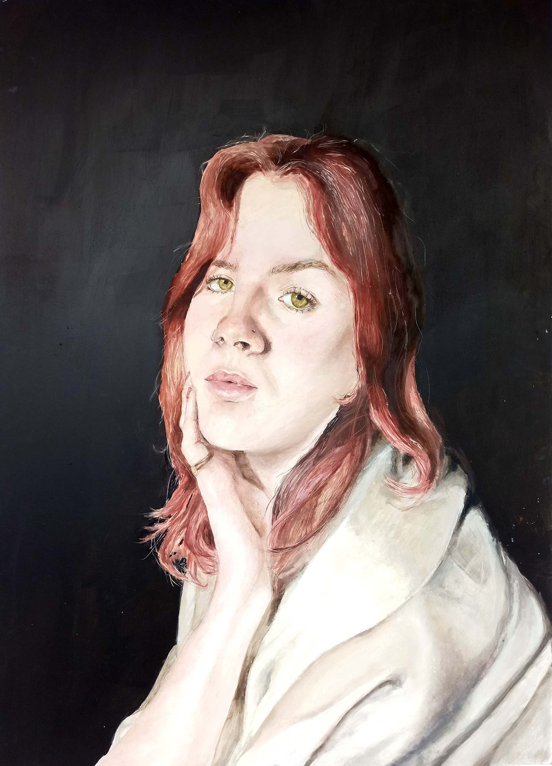 Holly. Acrylic.