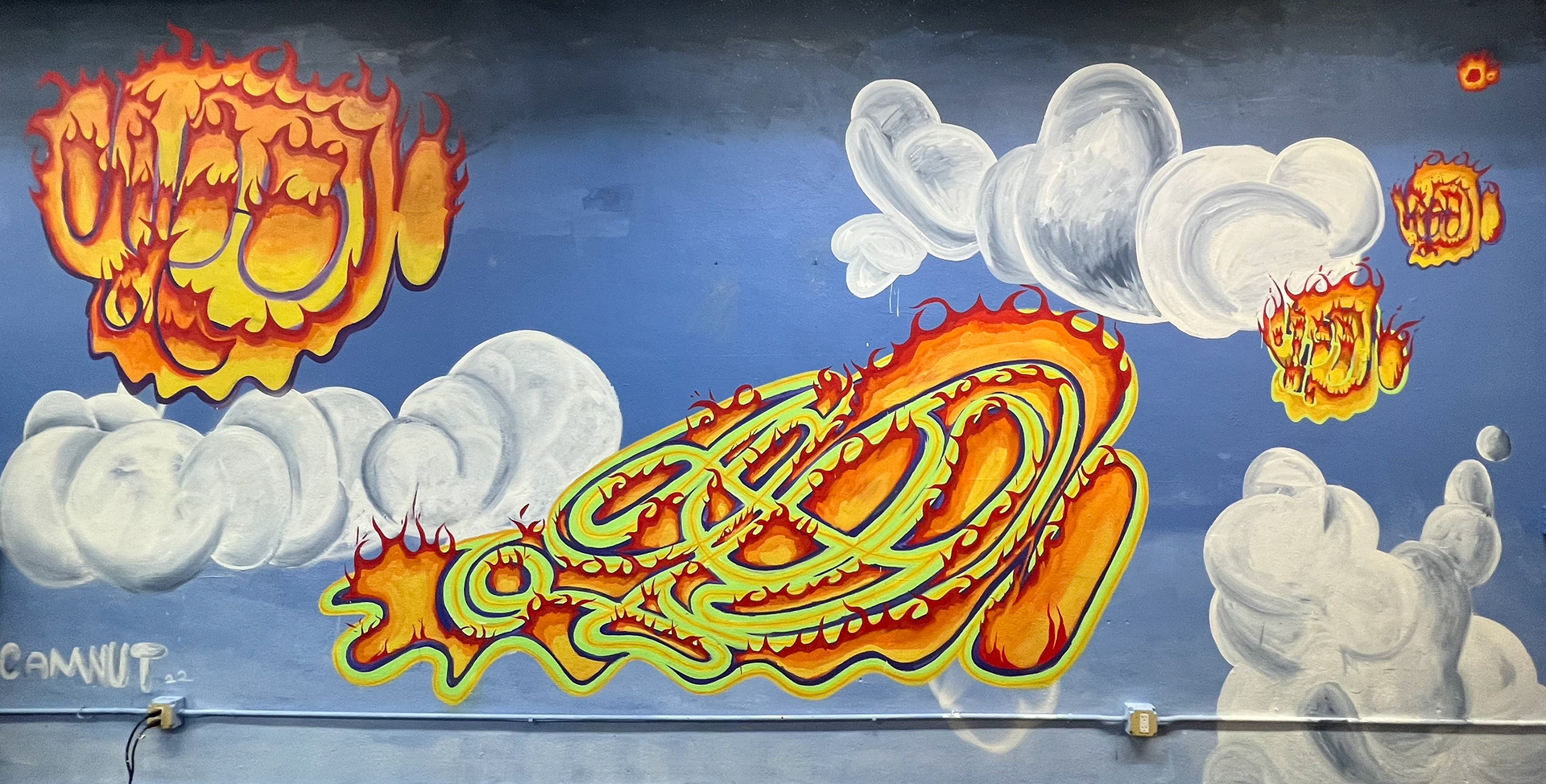 Cam in the clouds on fire @ Holy Smokes Surfside