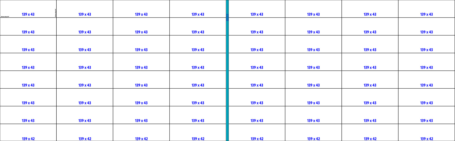 Final scale panel template created by RM Digital