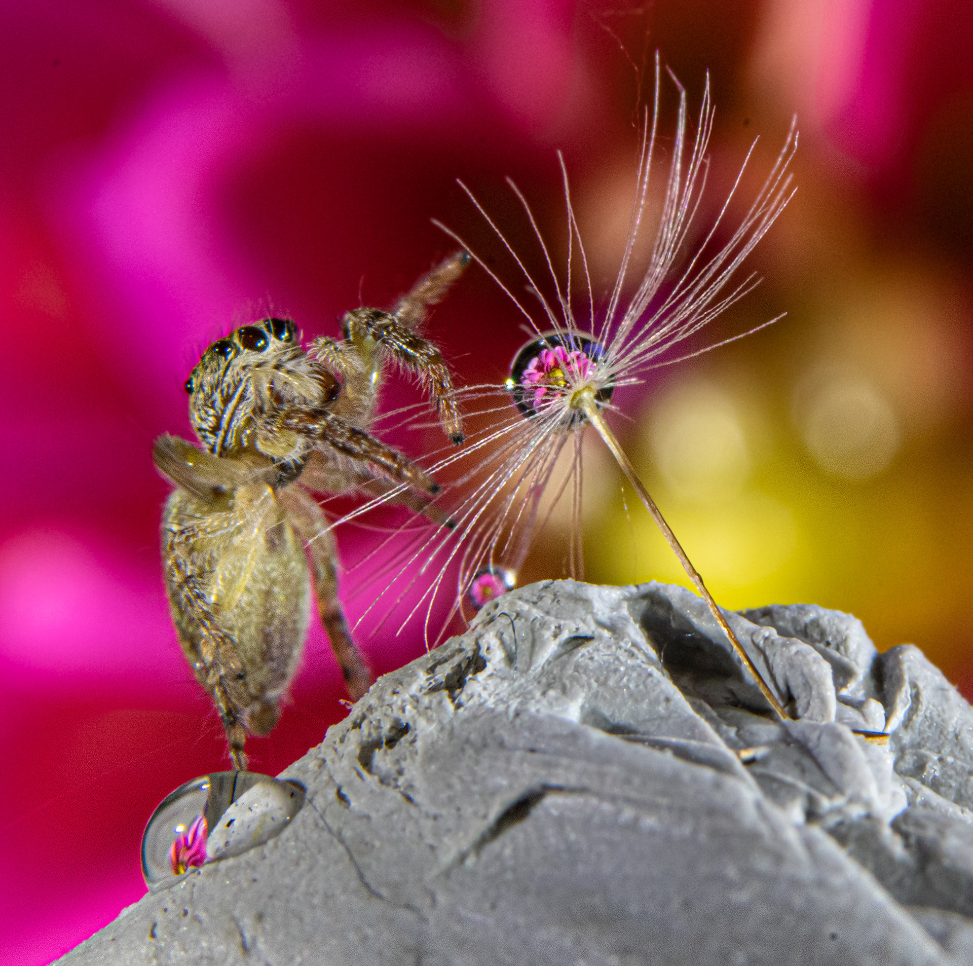 Photobombed by a Jumping Spider