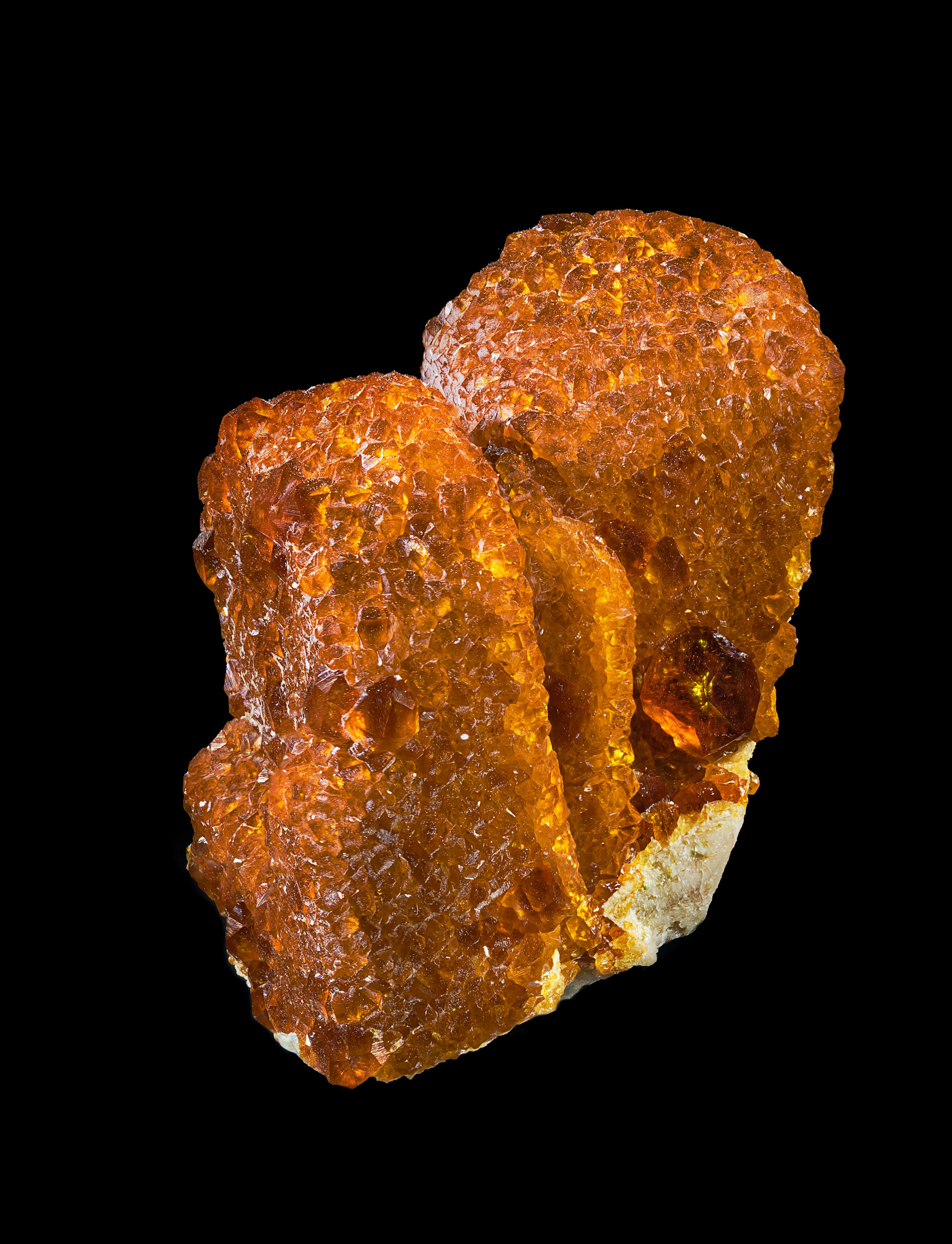 Spessartine on Microcline