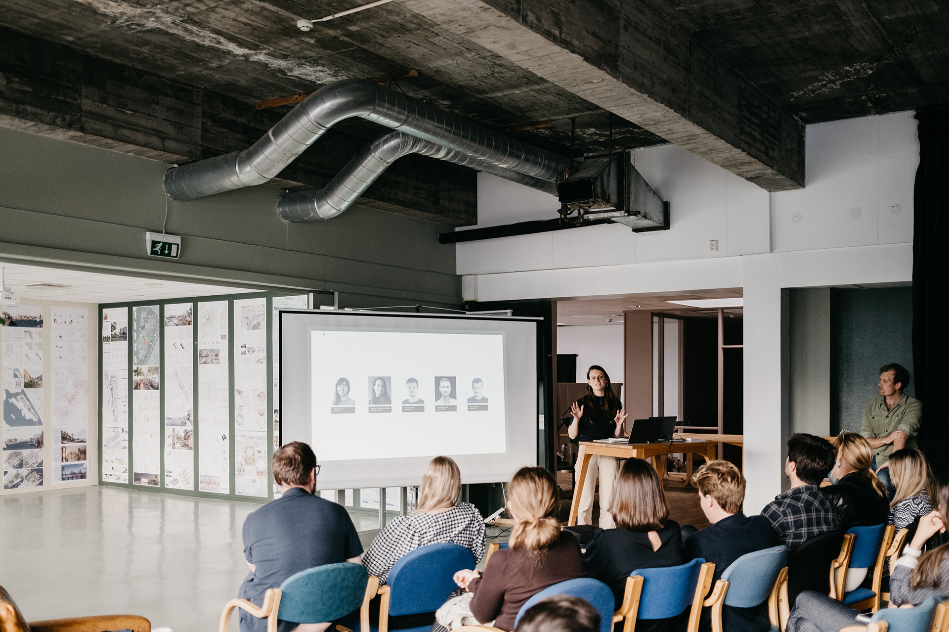 presentatie tijdens de prijsceremonie, foto door Europan16