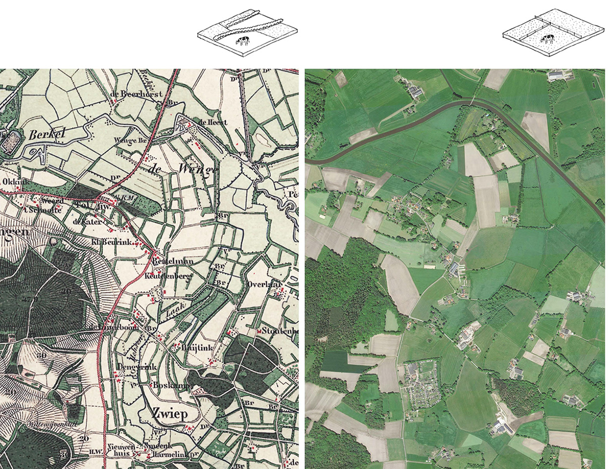 verdwenen landschapselementen vanaf 1850 tot nu