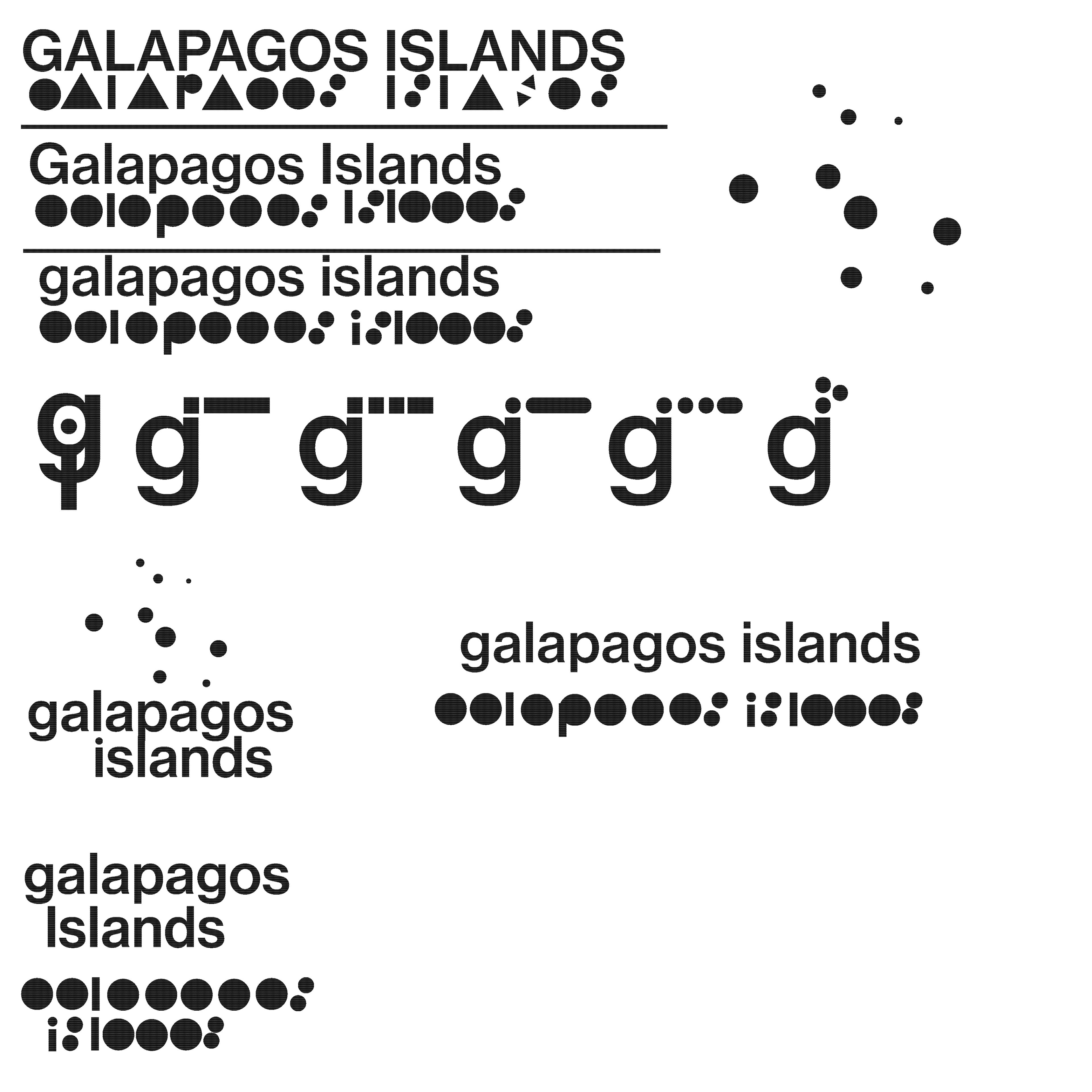 Circular outline of the archipelago