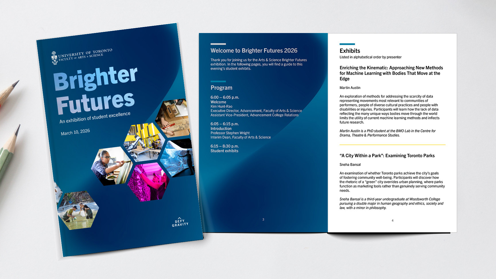 Print program for the event. 