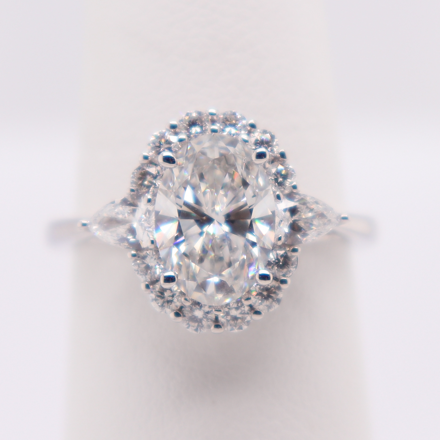 Oval Halo Engagement Ring