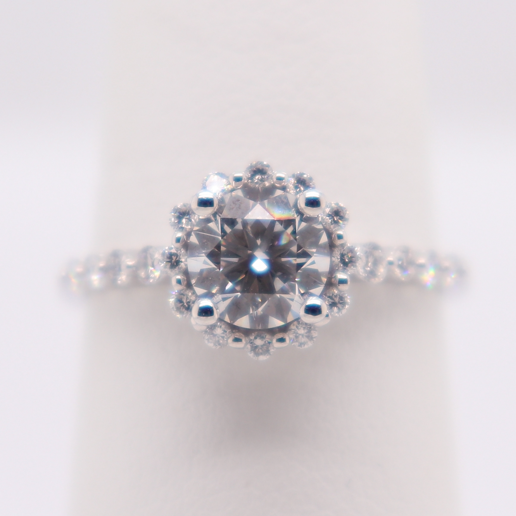 Round Halo Engagement Ring