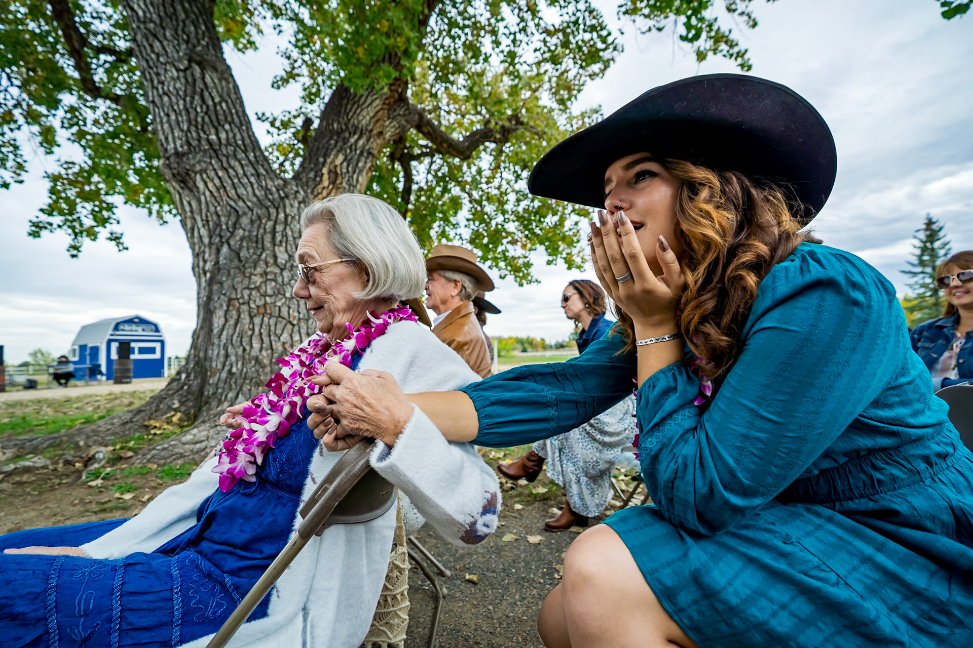 Western Autumn Wedding at Equestrian Center and Colorado Tap House in Arvada, CO
