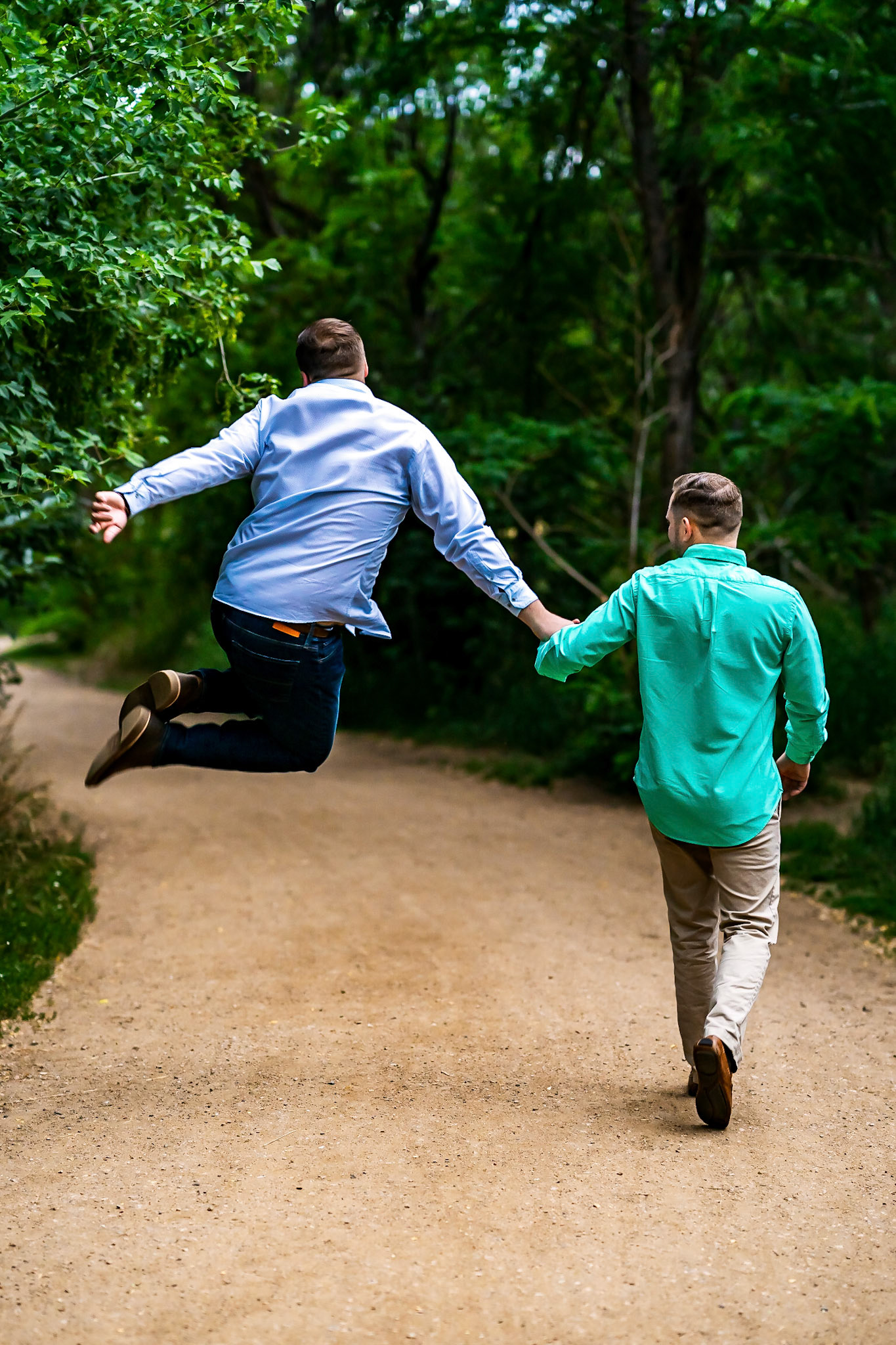 Fun, chill engagement photography session at Lair o The Bear, CO