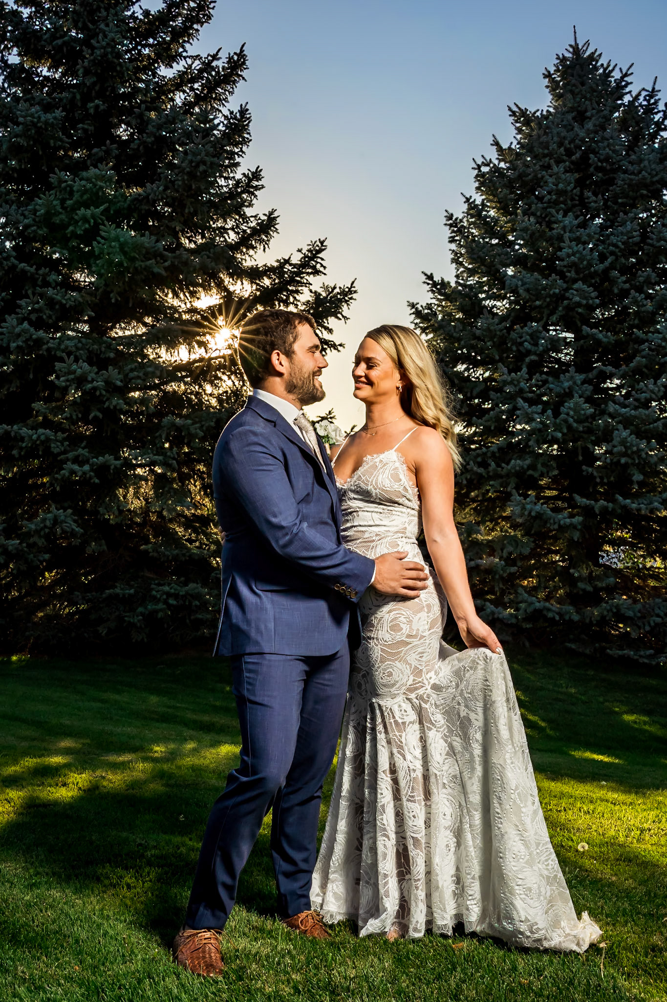 Fun, colorful, autumn wedding with children and a great dance party at 2 Penguins in Centennial, Colorado