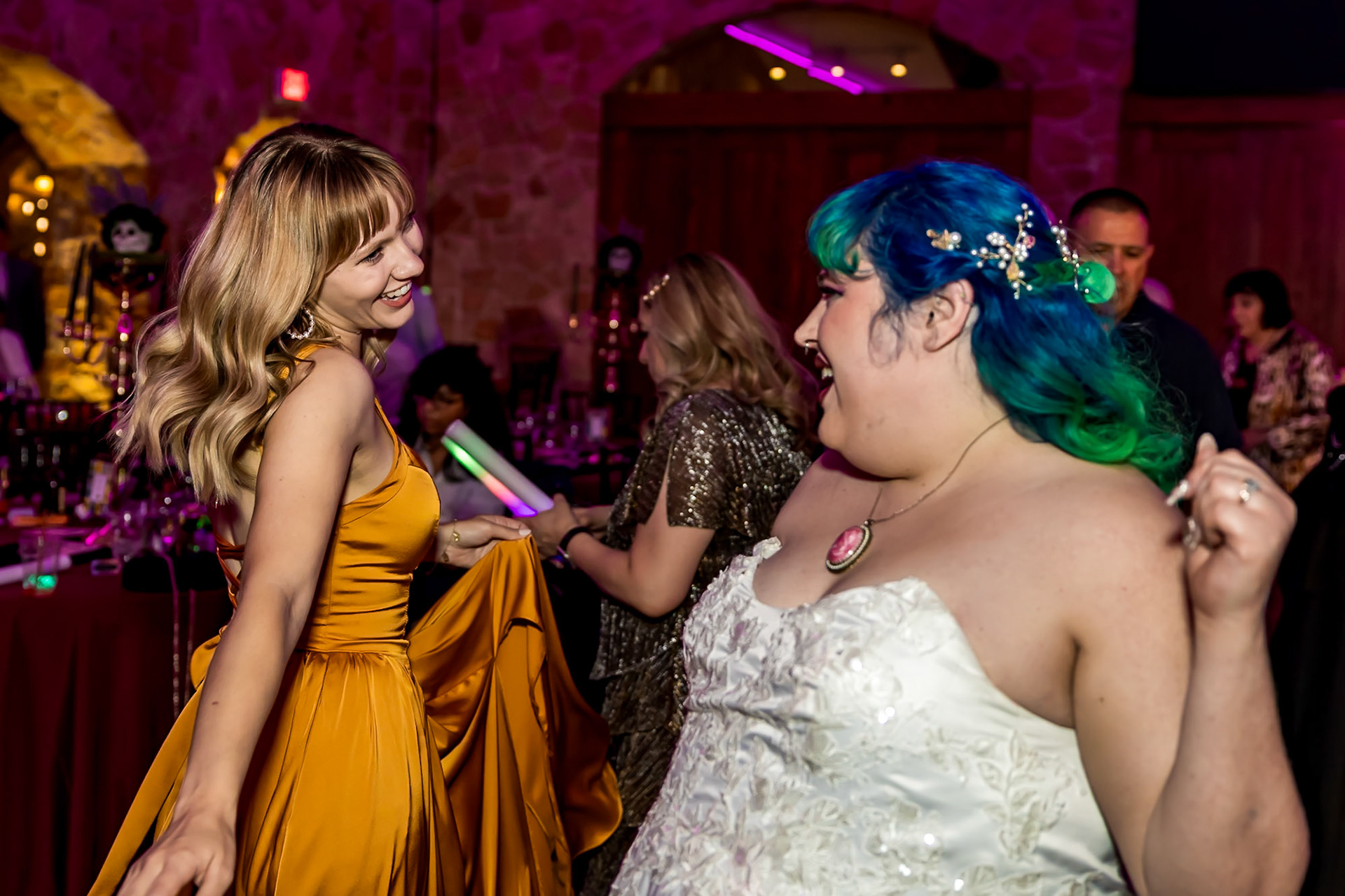 Multicultural Halloween Wedding at Baldoria on the Water in Lakewood, CO